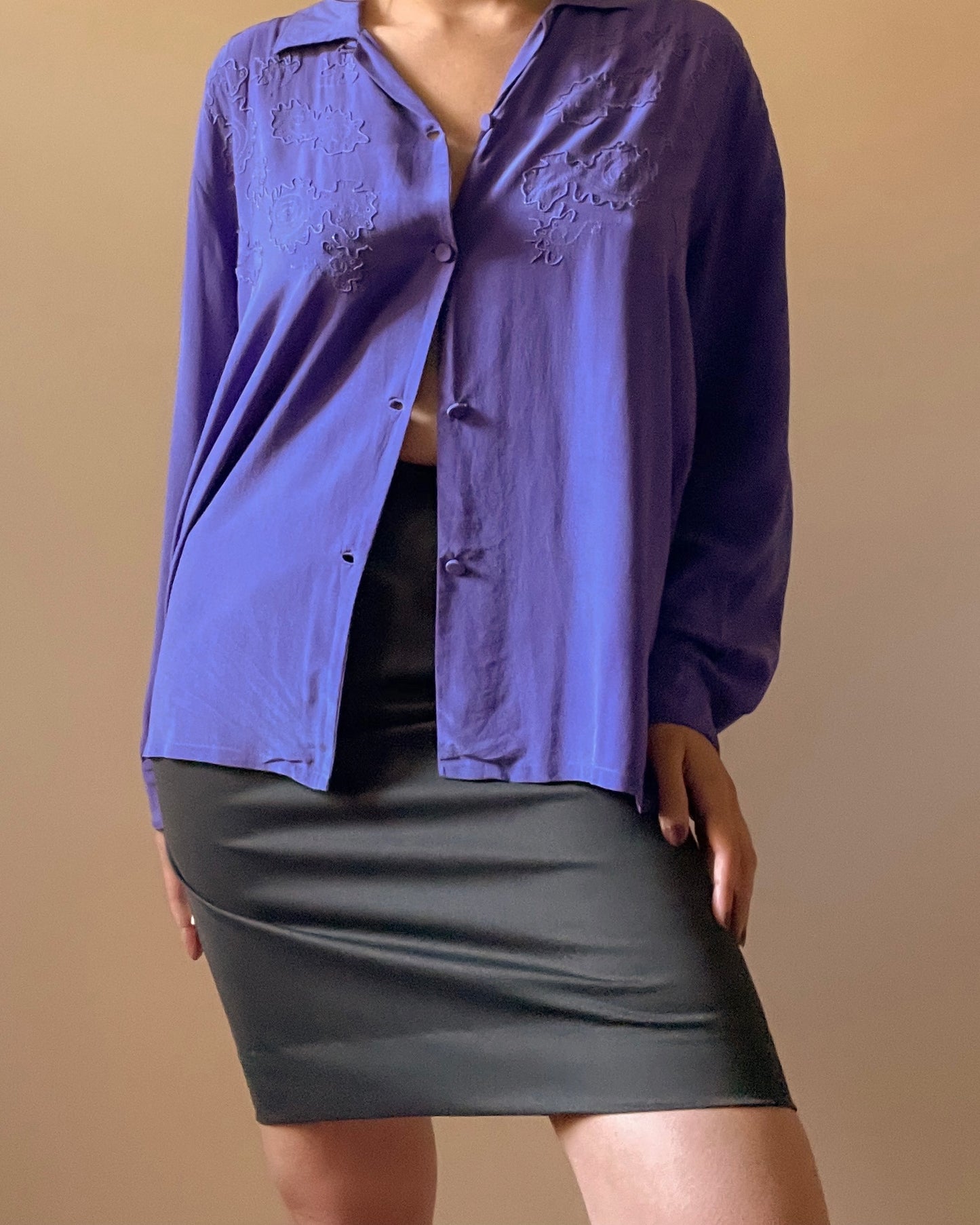 Upcycled Green Pencil Skirt