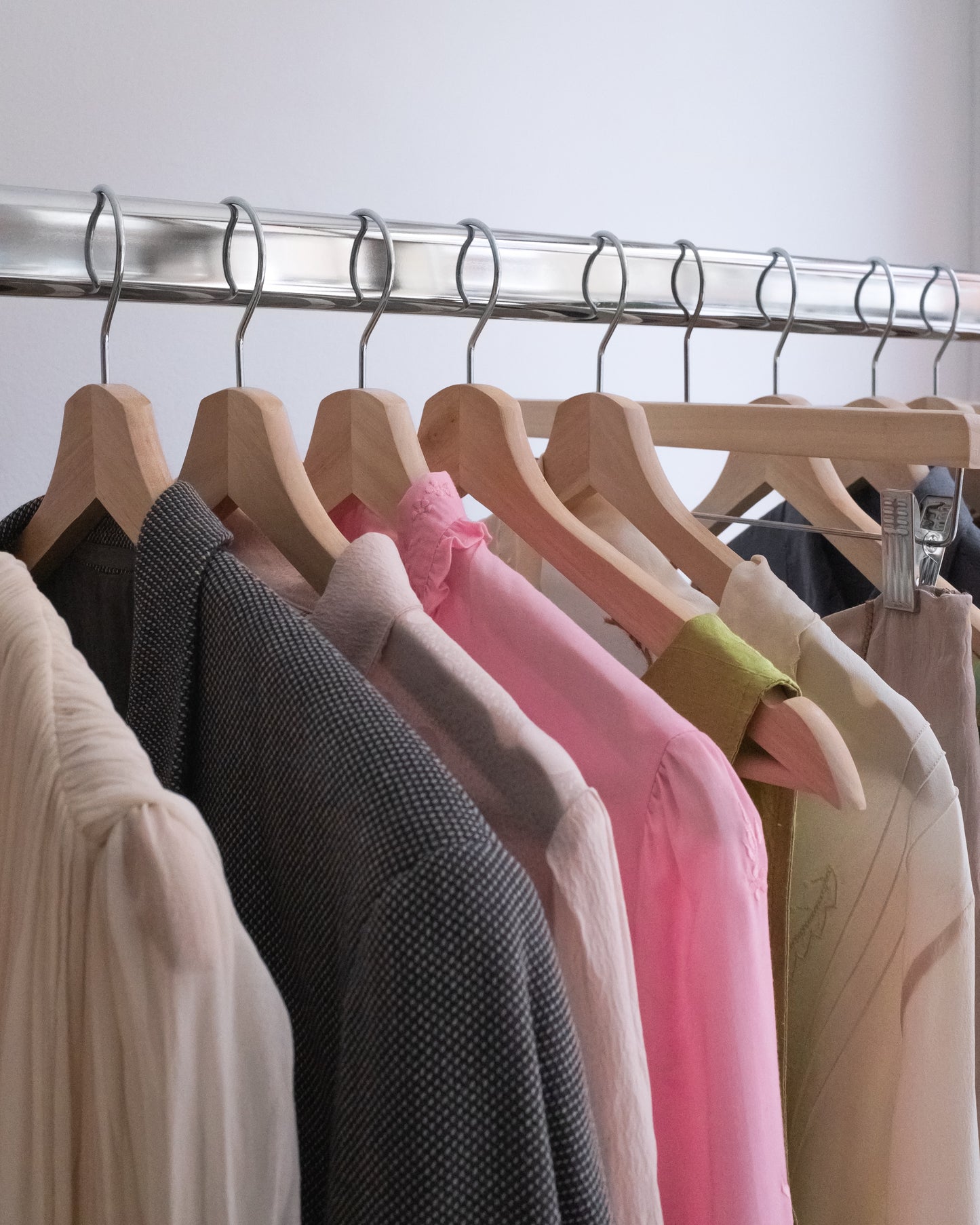 Vintage Pink Cotton Embroidered Cufflink Shirt