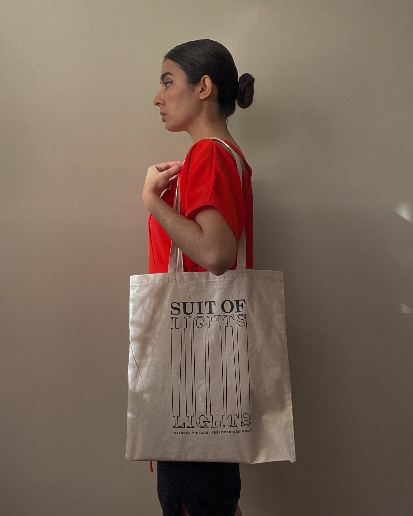 Suit of Lights Cotton Canvas Tote Bag