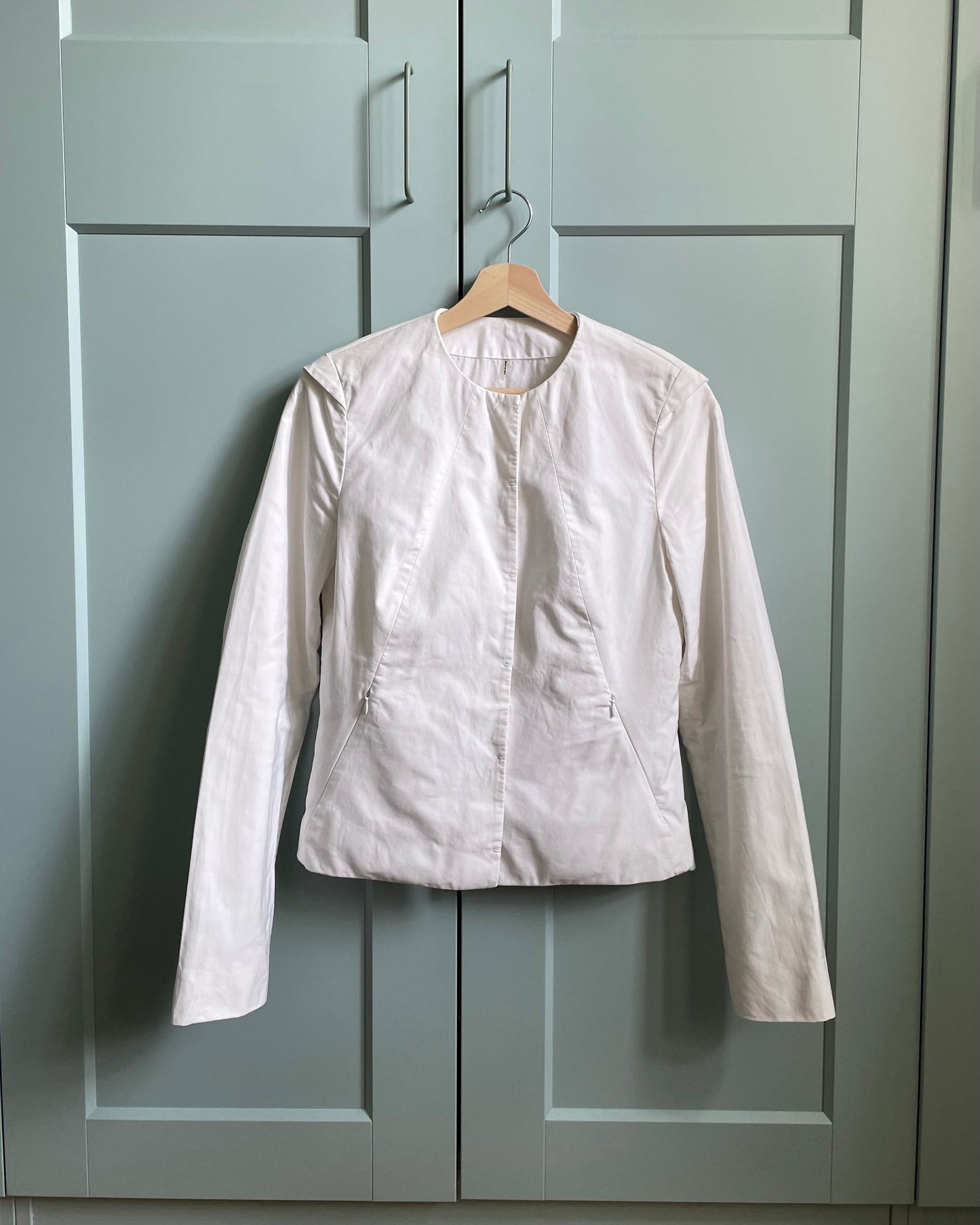 Preloved Designer Jil Sander White Cotton Jacket