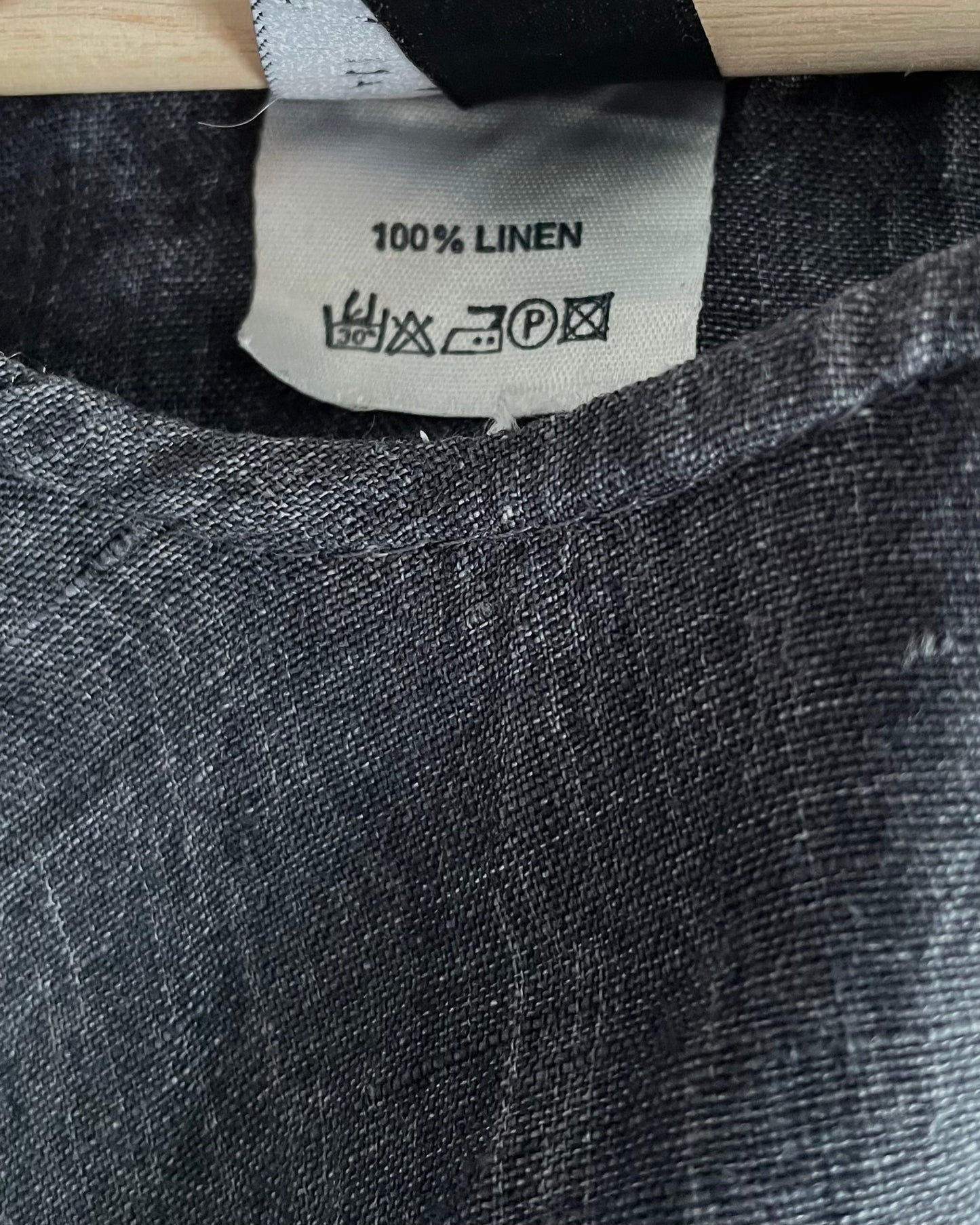 Vintage Designer Vuokko Grey Linen Asymmetrical Cape Top