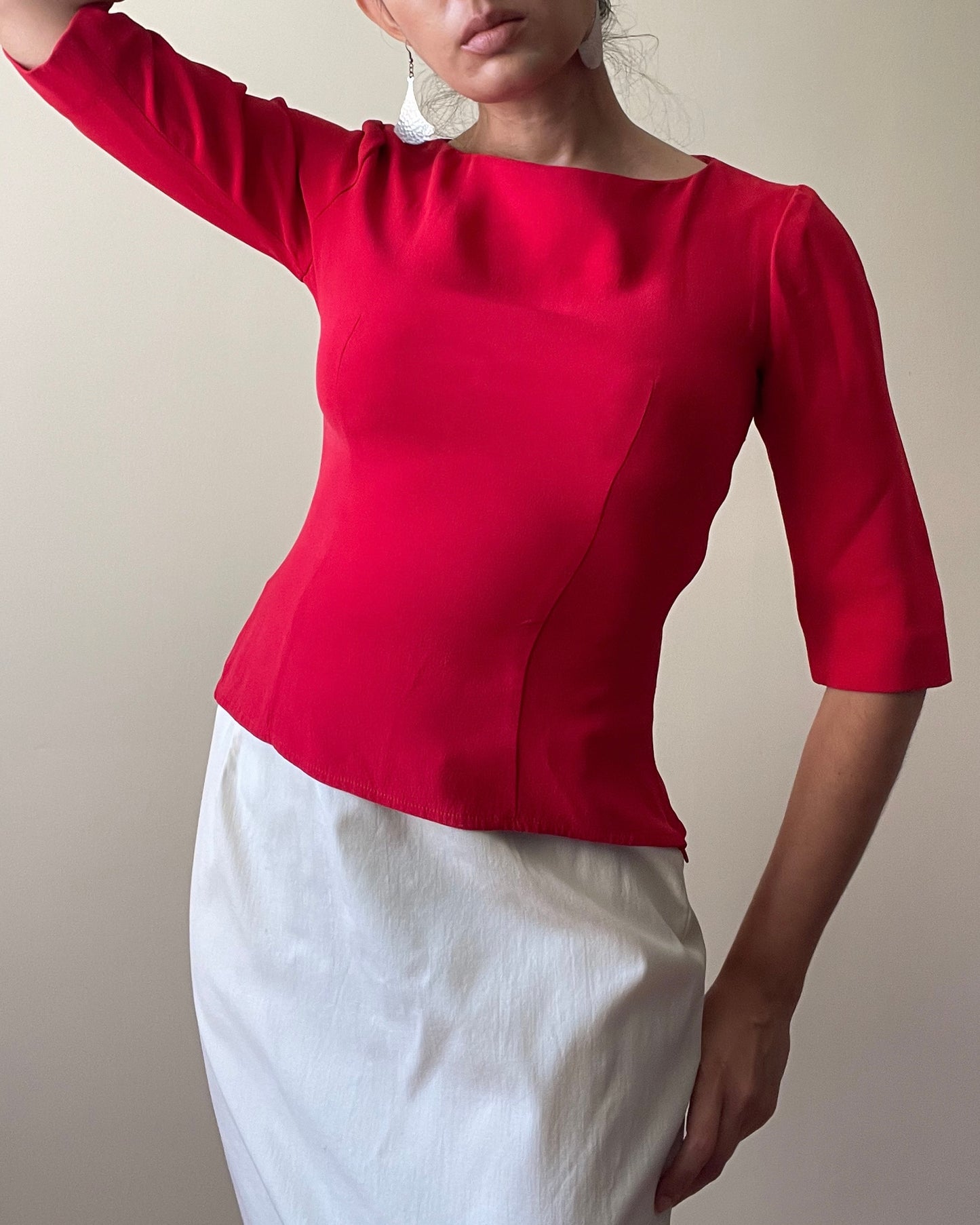 Handmade Upcycled Silk Blouse