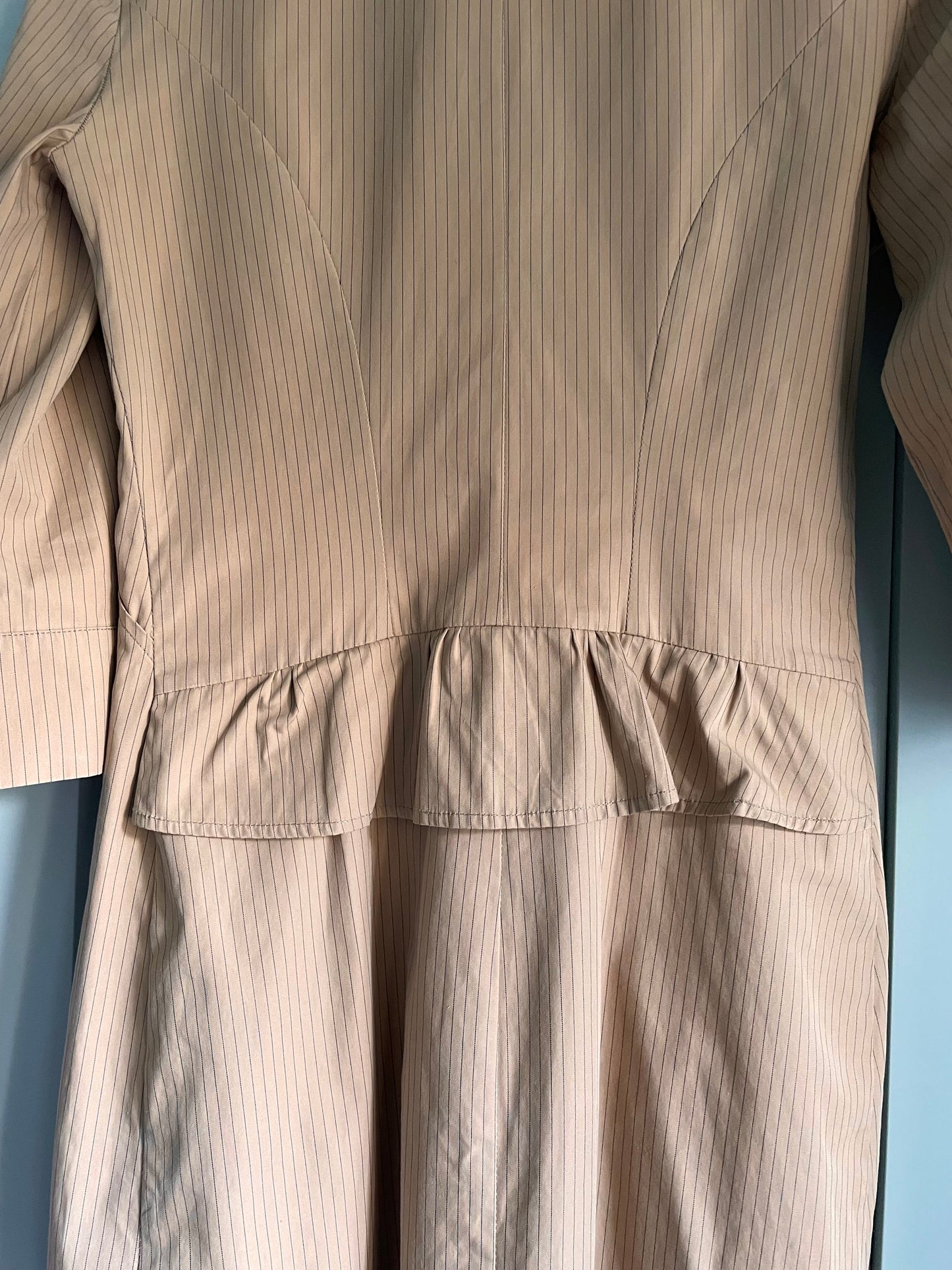 Vintage Designer Plein Brown Asymmetrical Cotton dress
