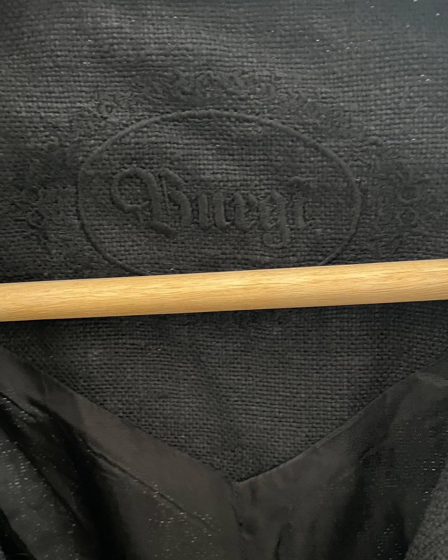 Vintage Black Linen Feminine Top w/ Metal Buttons