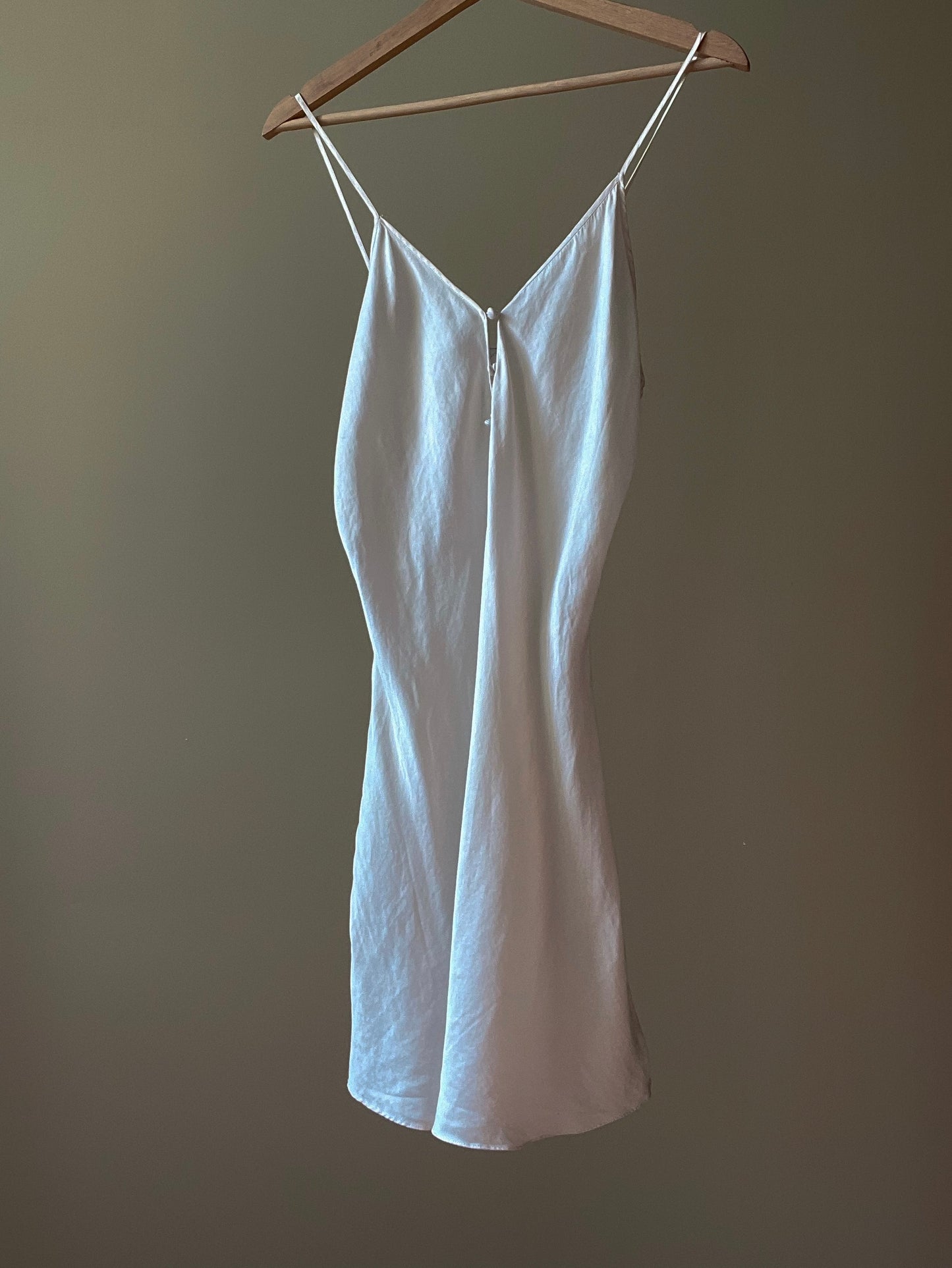 Vintage Cream Silk Slip Dress