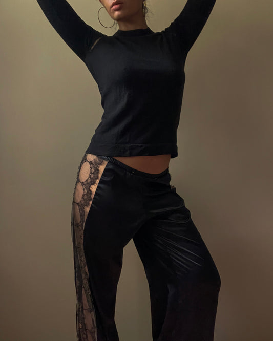 Preloved Designer Margiela Black Wool Knit Sweater