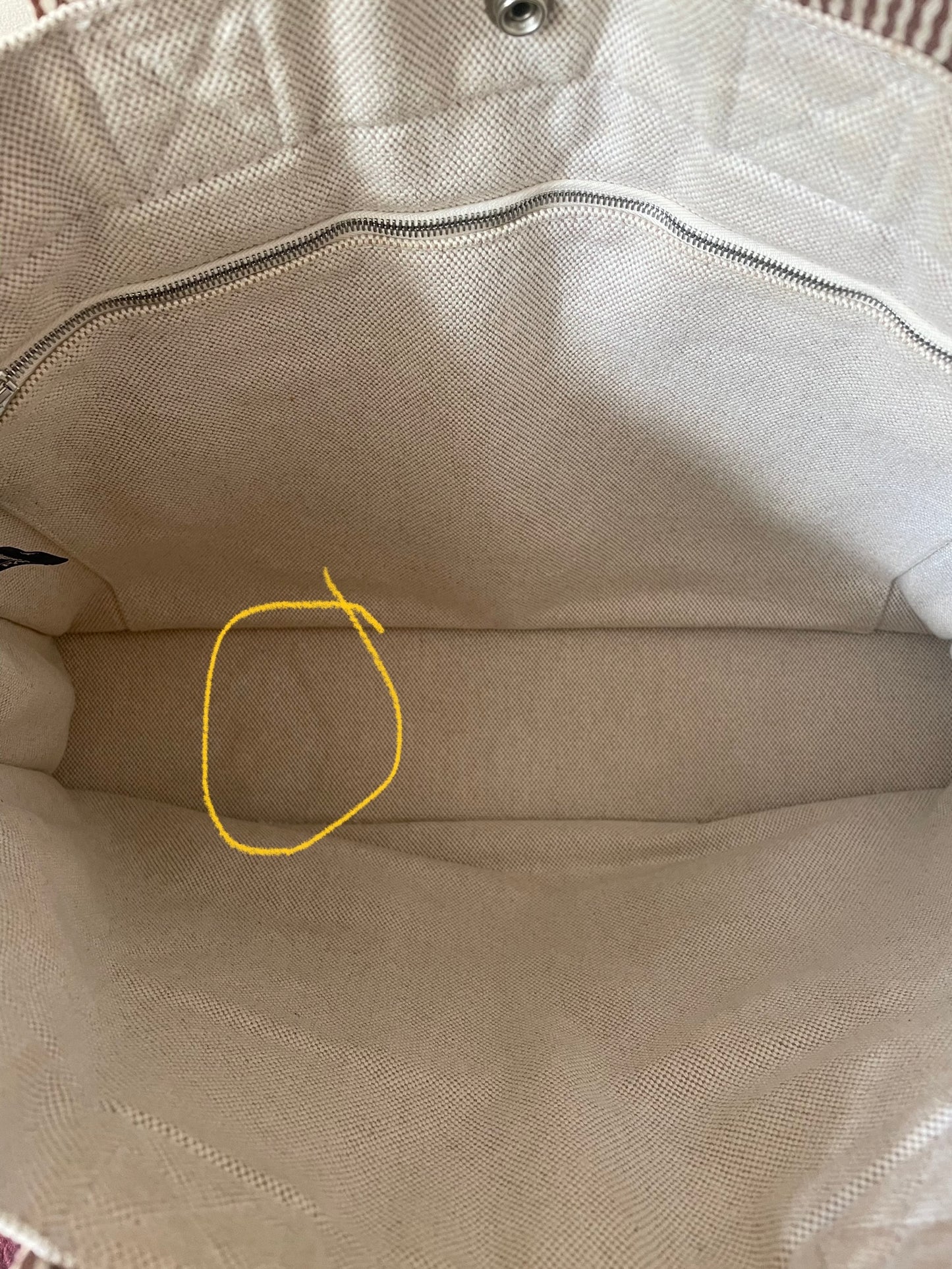 Vintage Designer Hermès Cotton Canvas Tote Bag