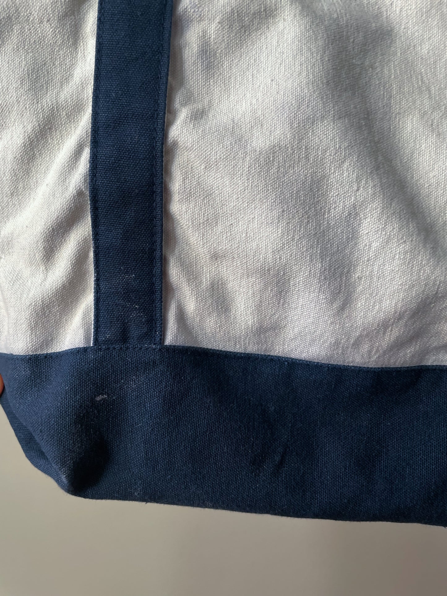 Vintage Blue New Yorker Canvas Cotton Tote Bag