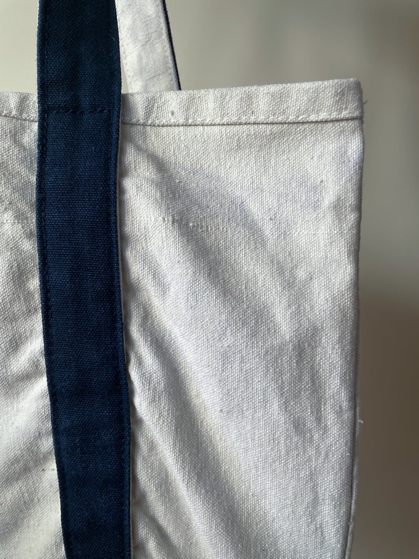 Vintage Blue New Yorker Canvas Cotton Tote Bag