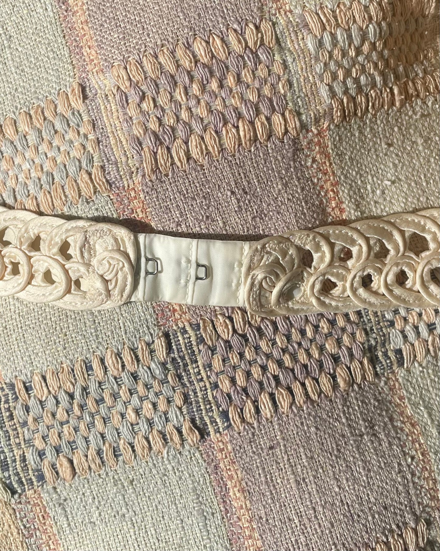 Preloved Designer La Perla Cream Silk Soutache Bra