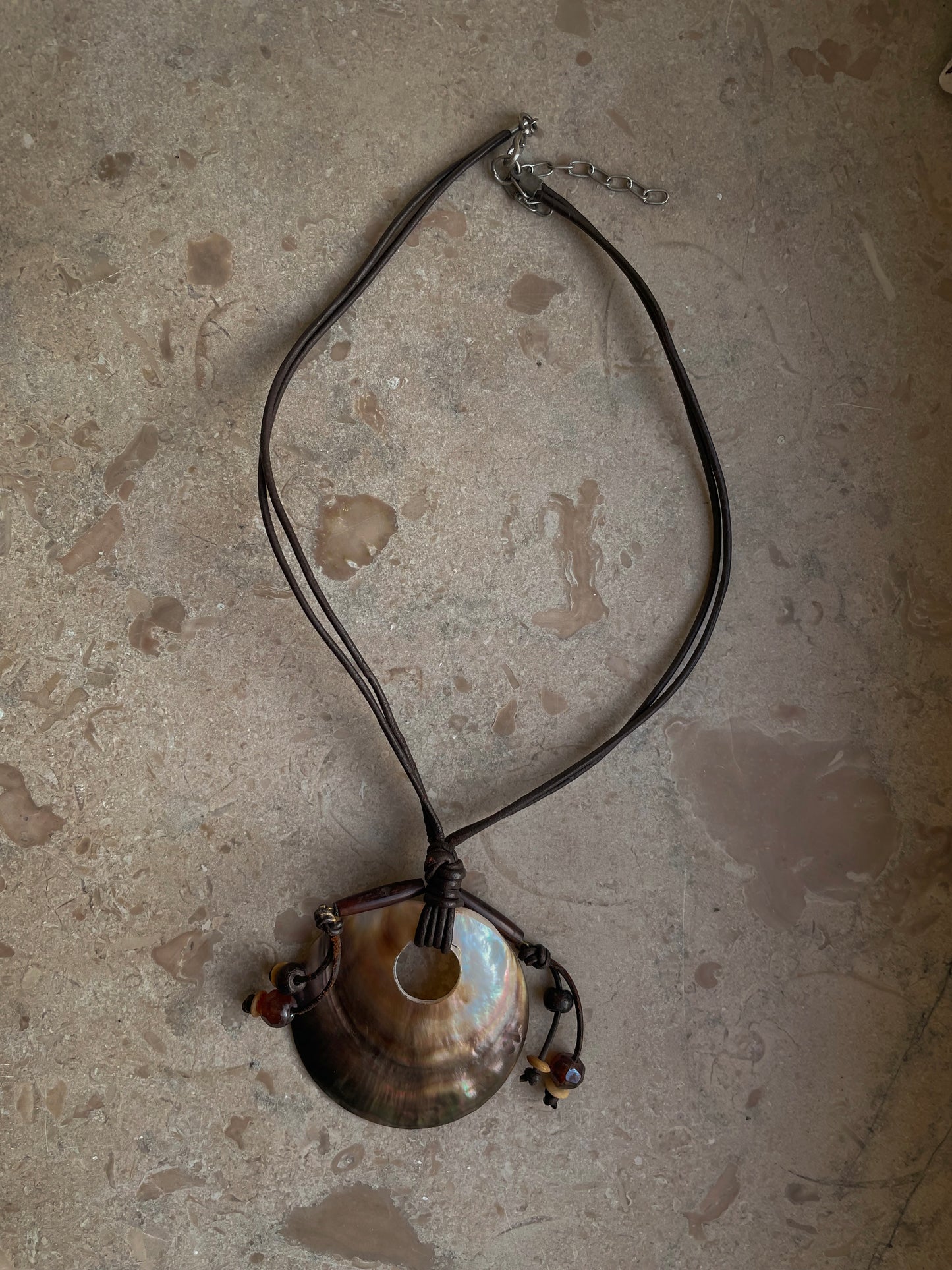 Vintage Chilean Statement Shell Necklace