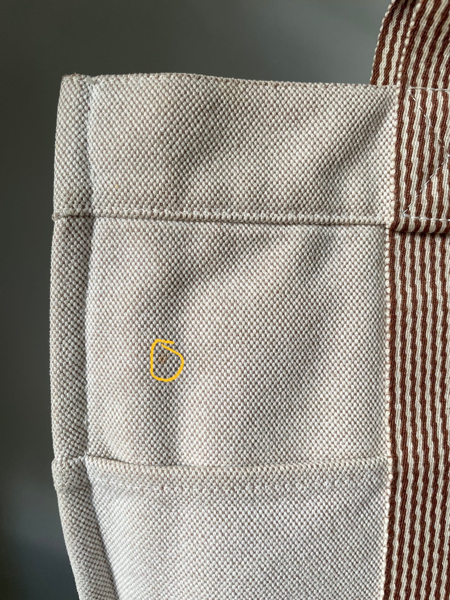 Vintage Designer Hermès Cotton Canvas Tote Bag