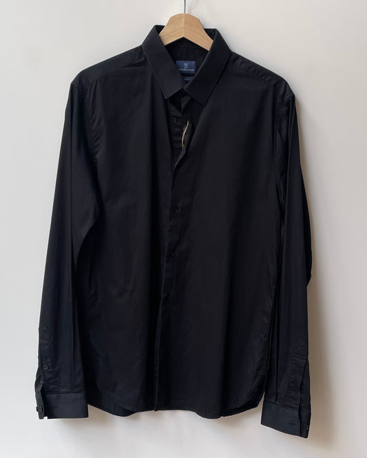 Vintage Emmanuelle Khanh Black Cotton Shirt