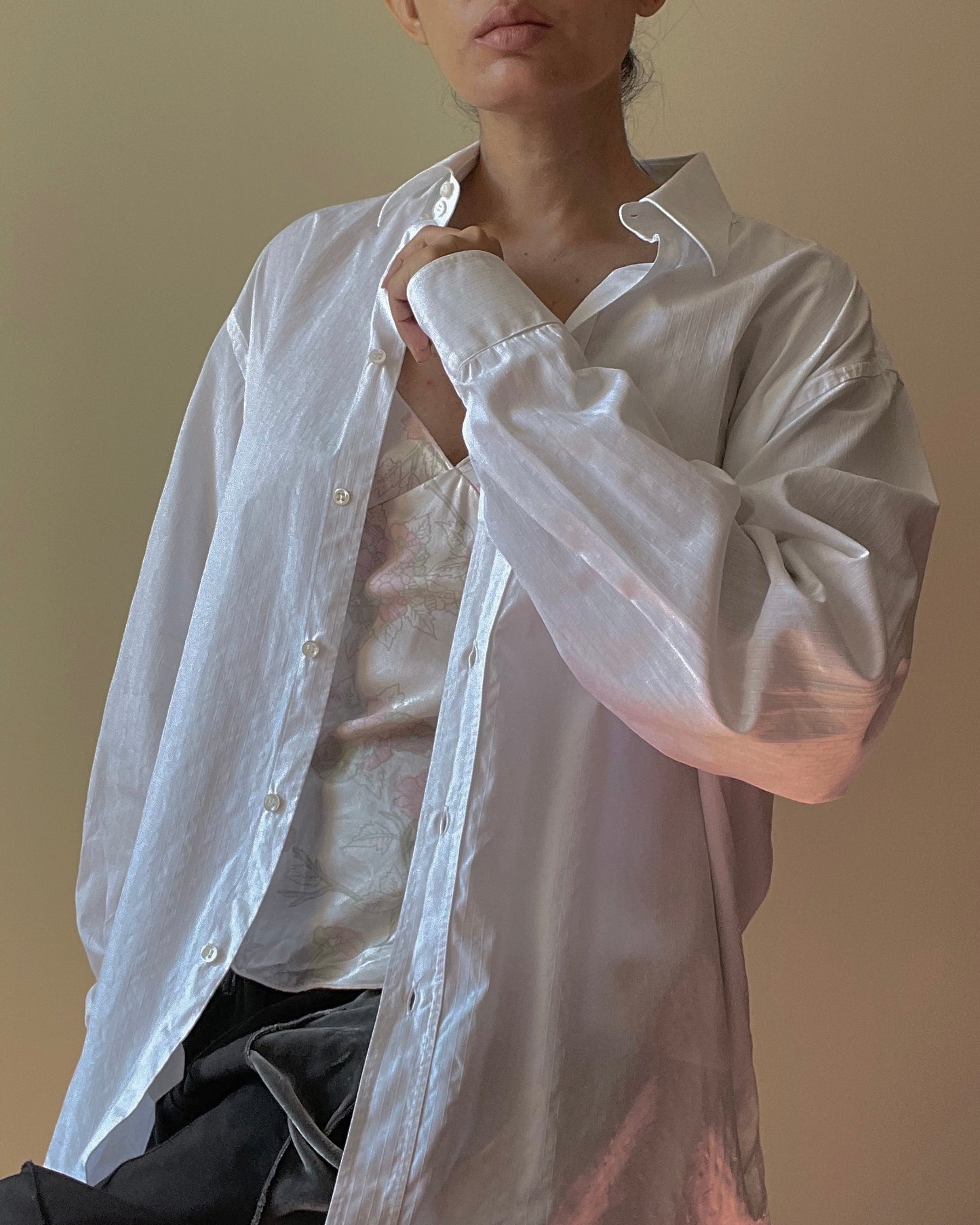 Vintage Designer Armani White Button Down Shirt