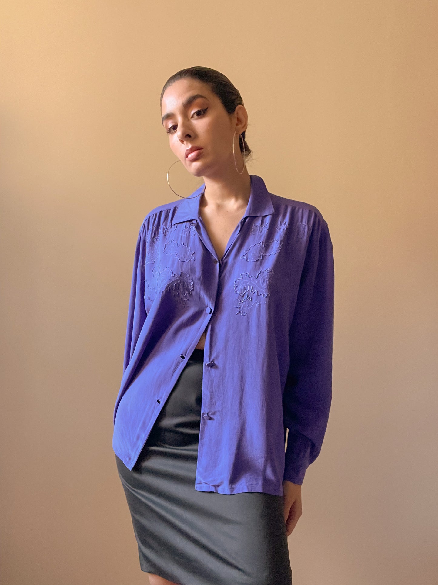 Vintage Swirl embroidered Blouse