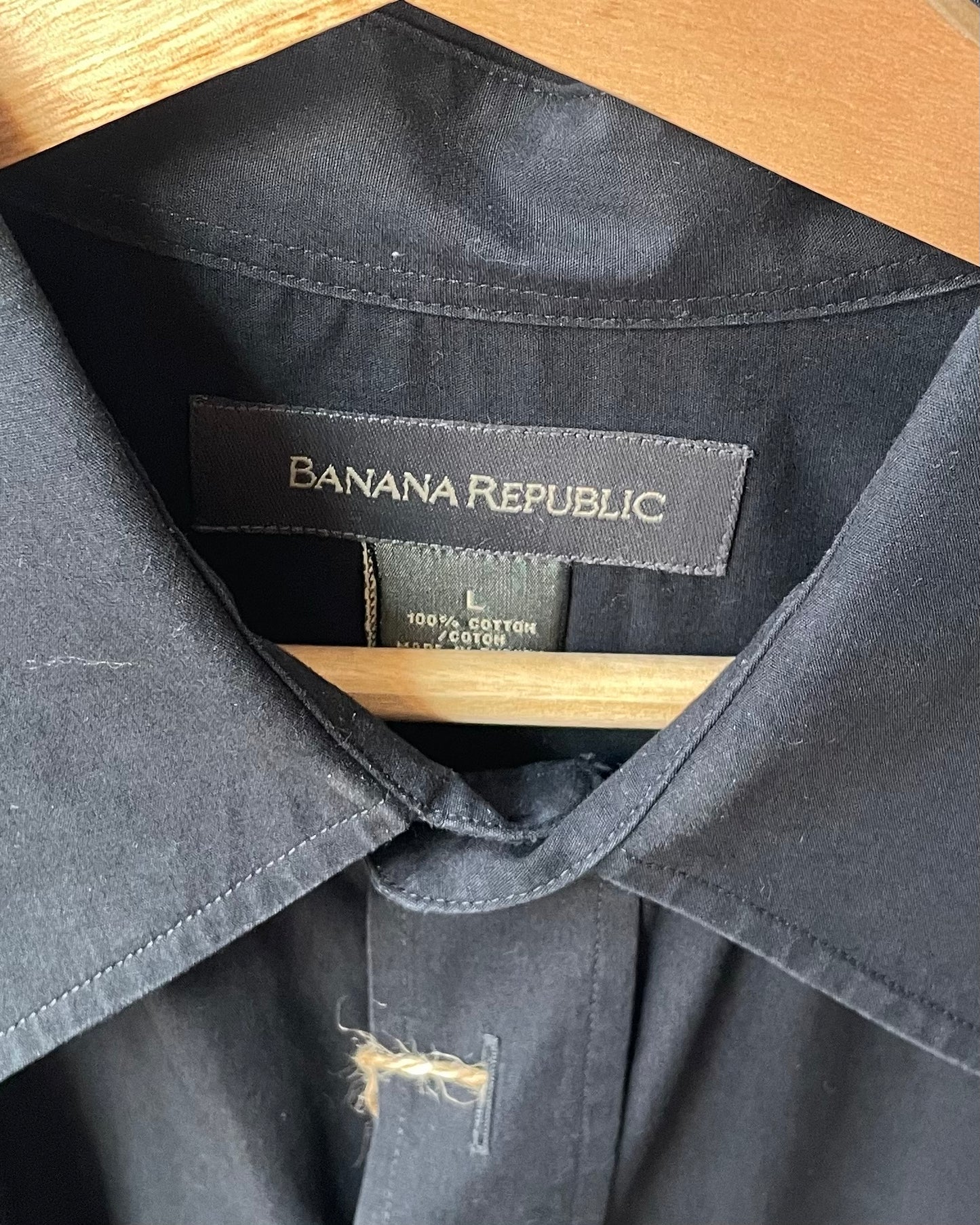 Vintage Banana Republic Black Cotton Shirt