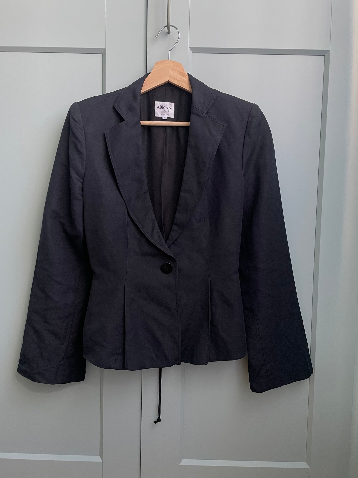 Vintage Designer Armani Corset Navy Blazer