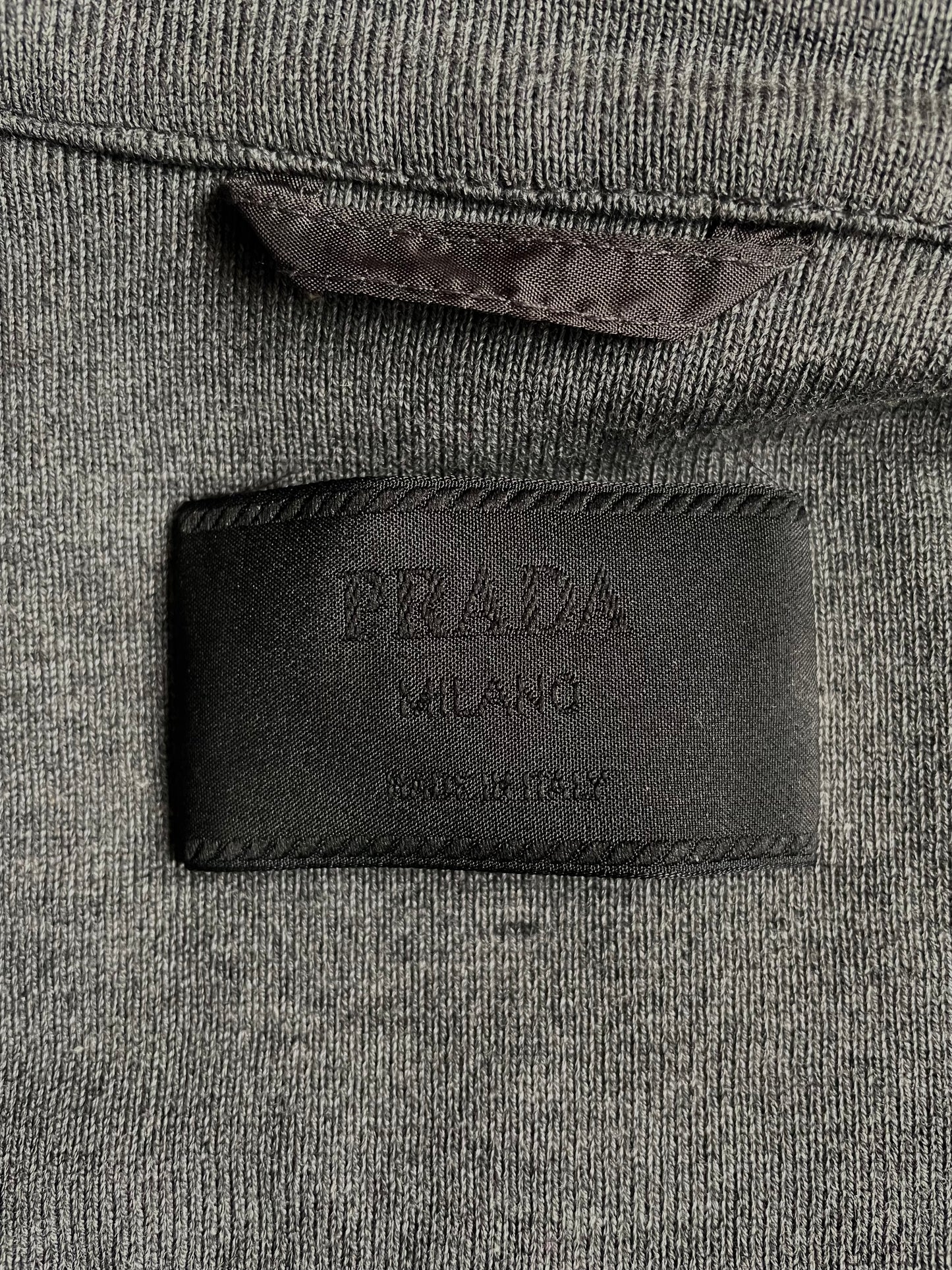 Vintage Prada Cotton Knit Zip Jacket