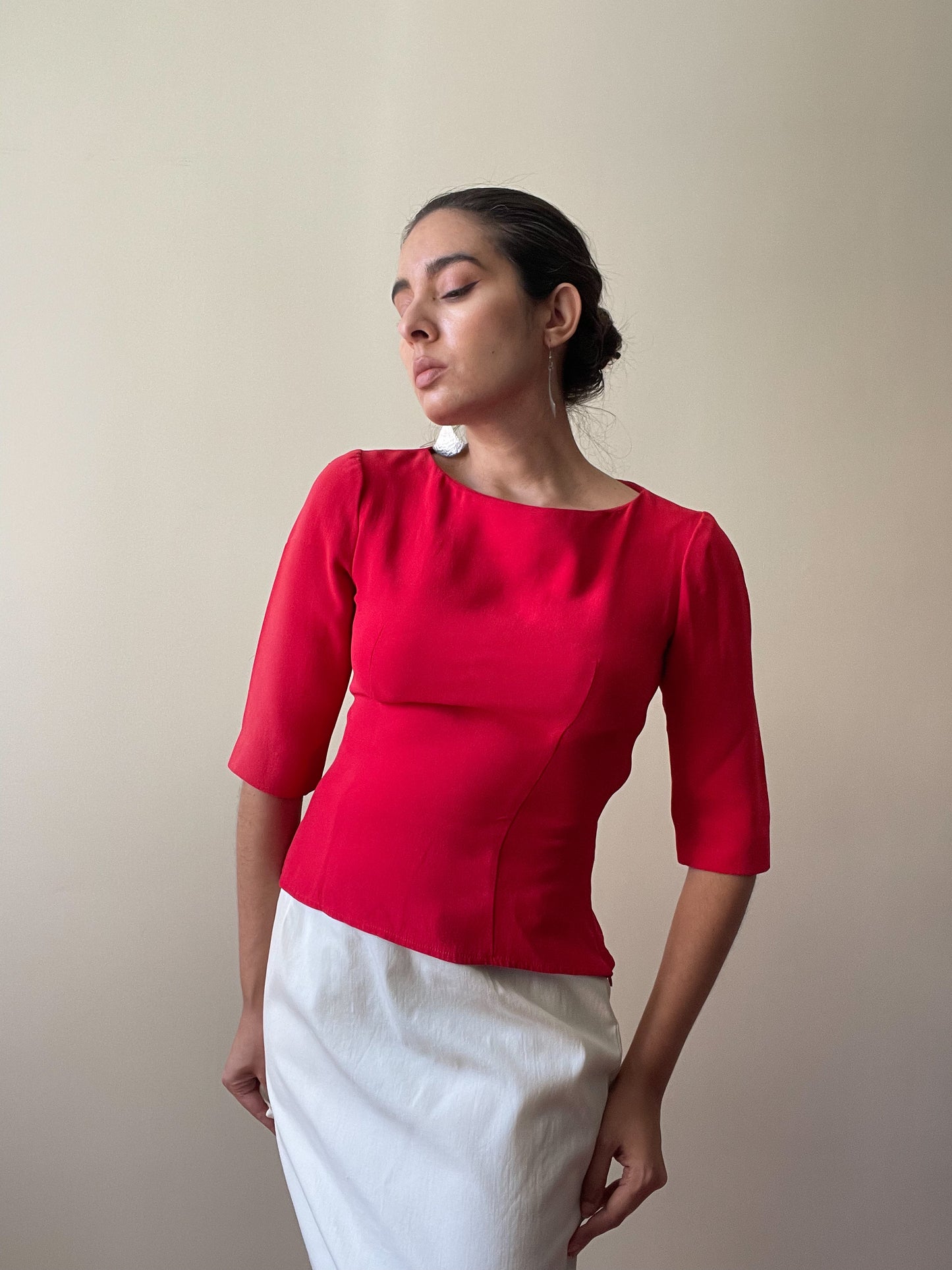 Handmade Upcycled Silk Blouse