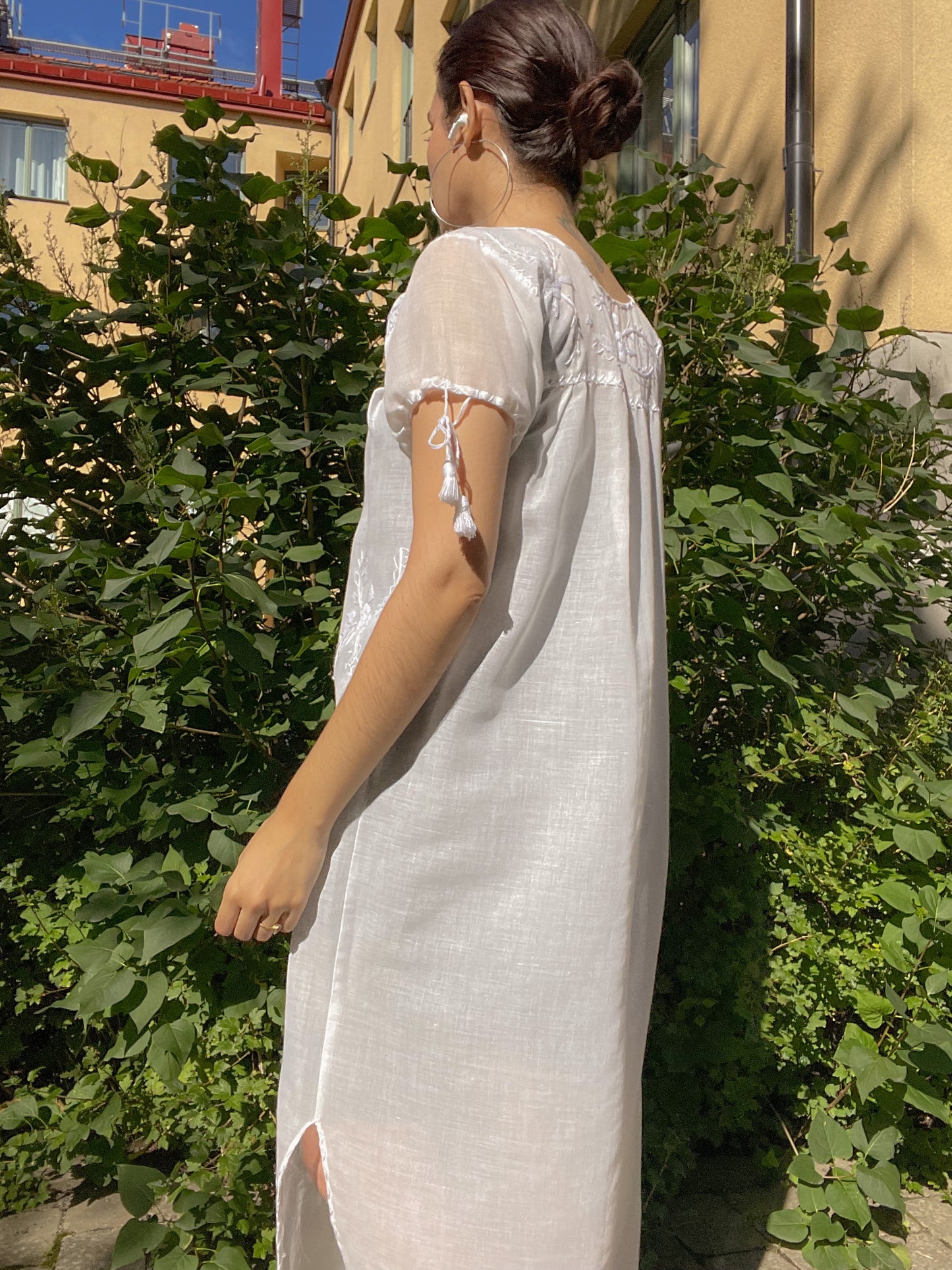 Vintage Midsummer Embroidered Cotton Dress