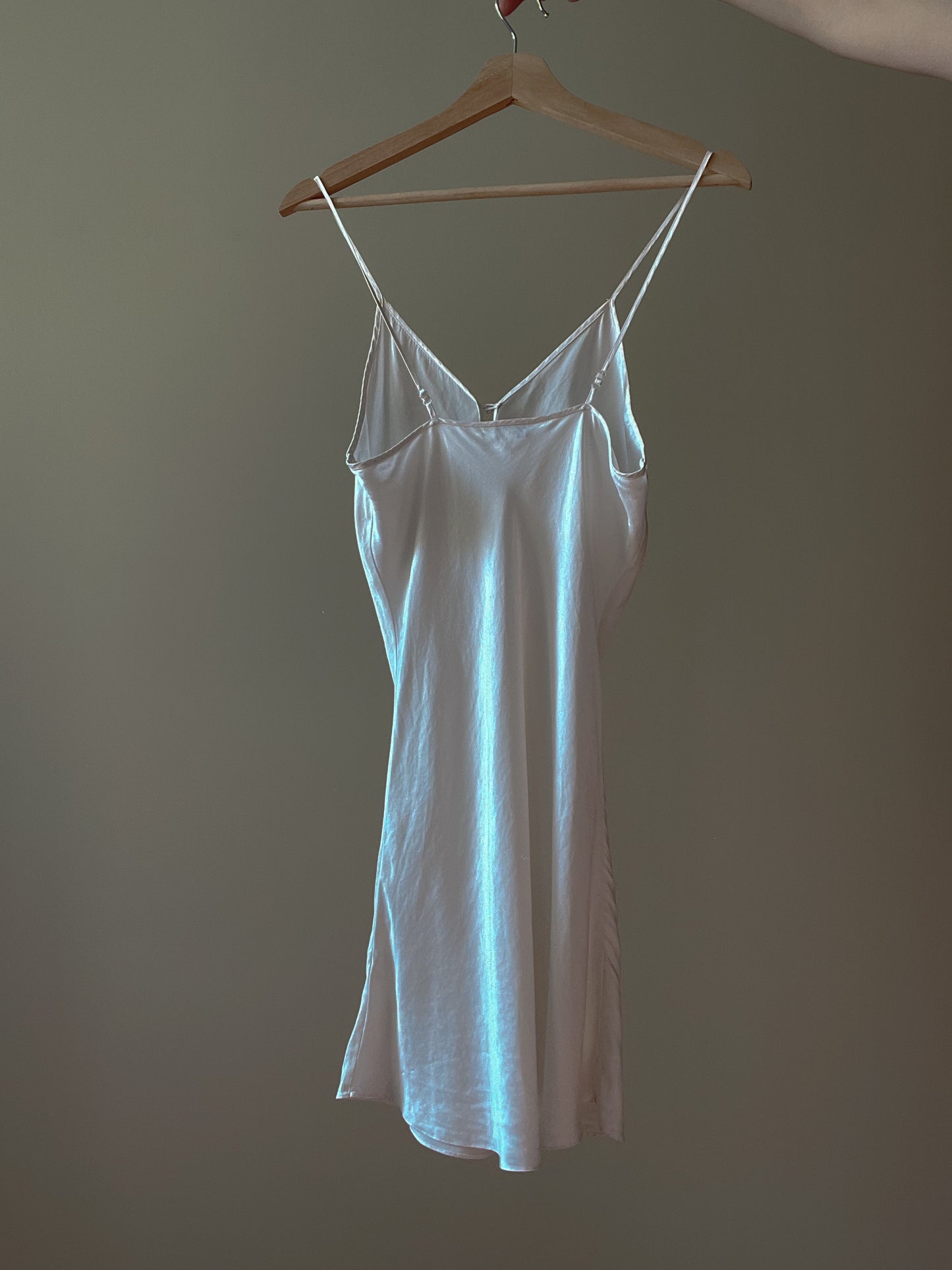 Vintage Cream Silk Slip Dress