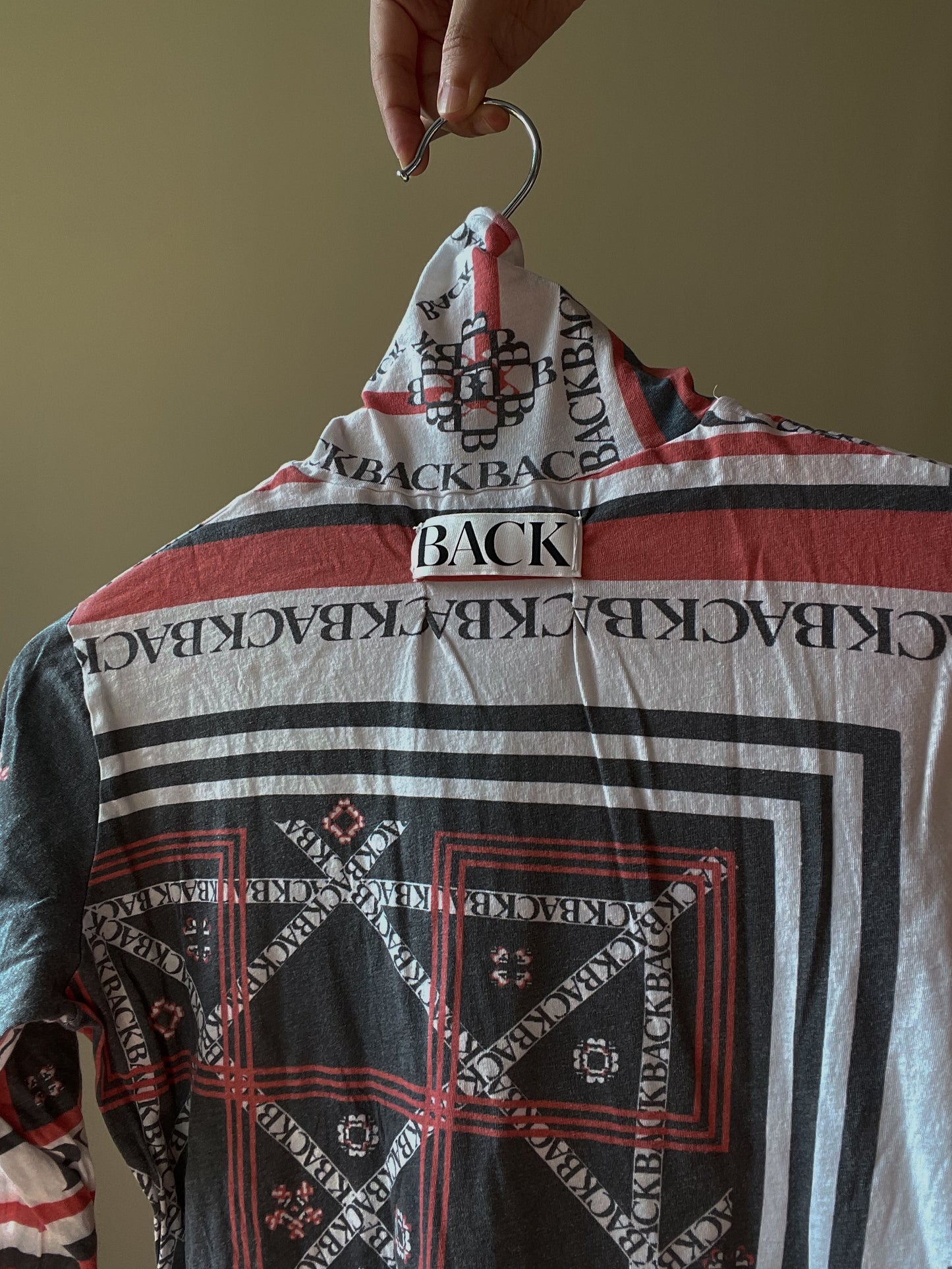 Vintage Designer Back By Ann-Sofie Back Multi Turtleneck Knit