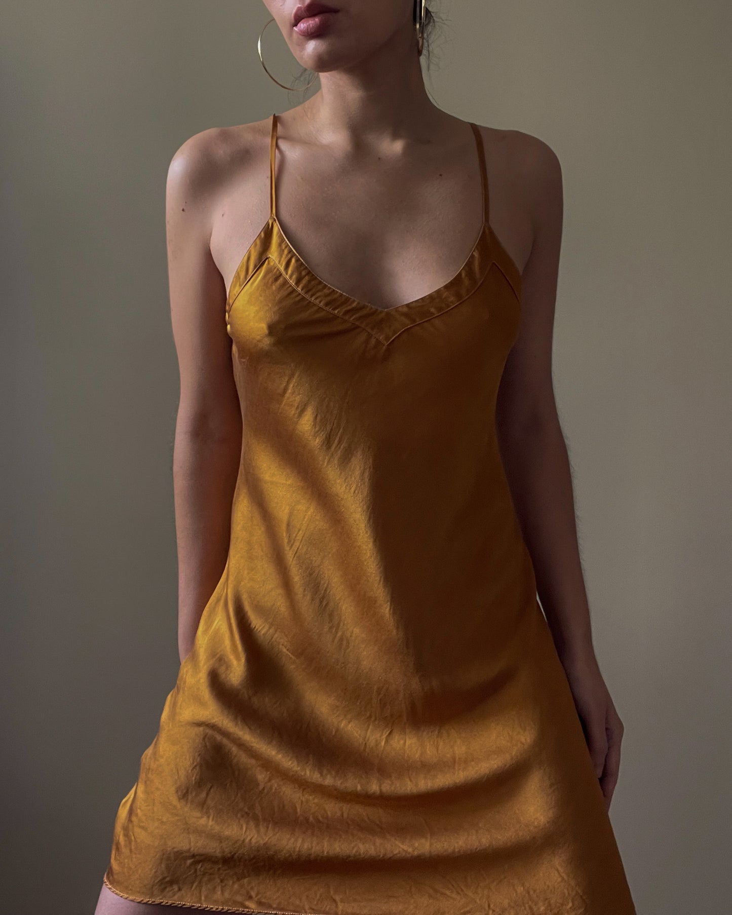 Preloved Hand Dyed Silk Slip Dress