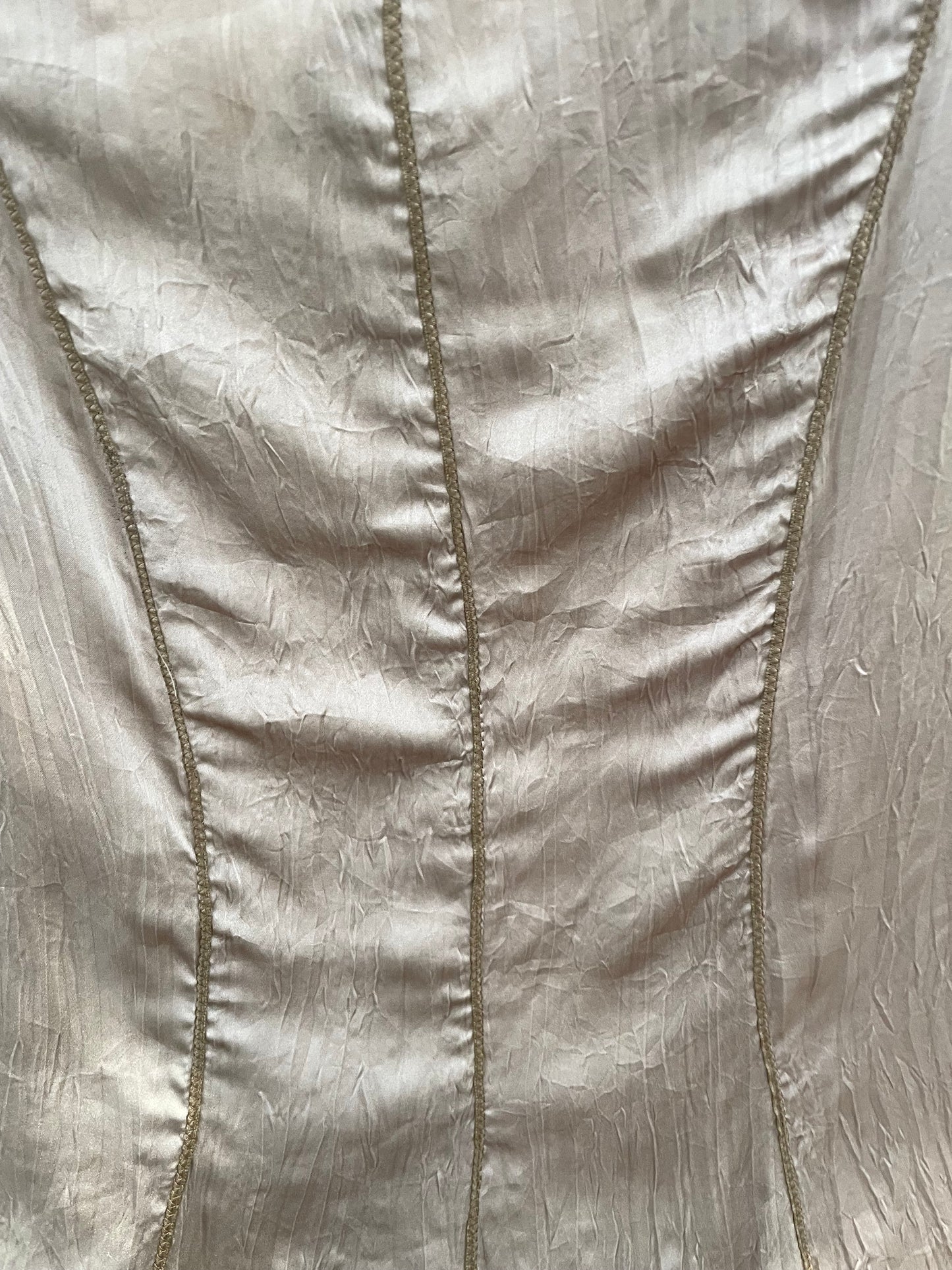 Vintage Pink Silk Midi Skirt