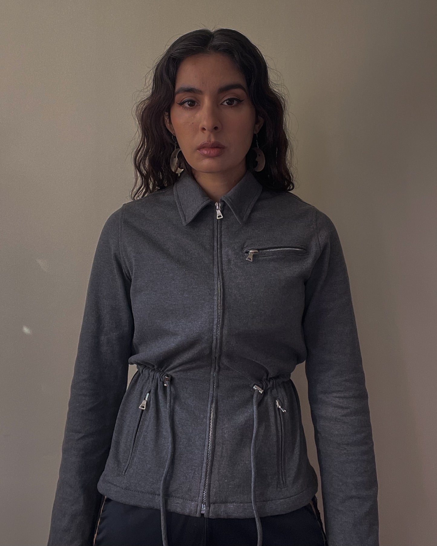 women vintage prada cotton knit jacket