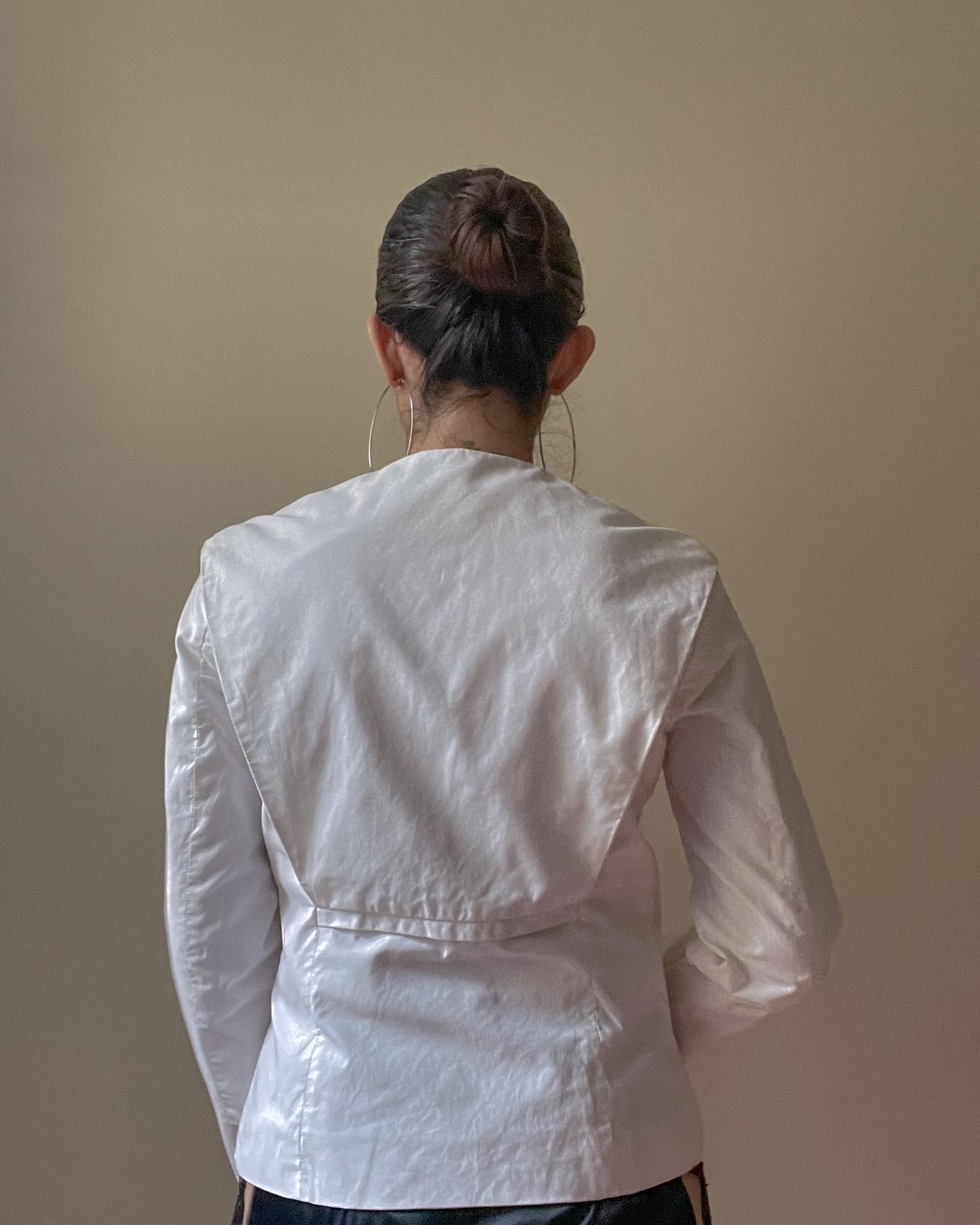 Preloved Designer Jil Sander White Cotton Jacket
