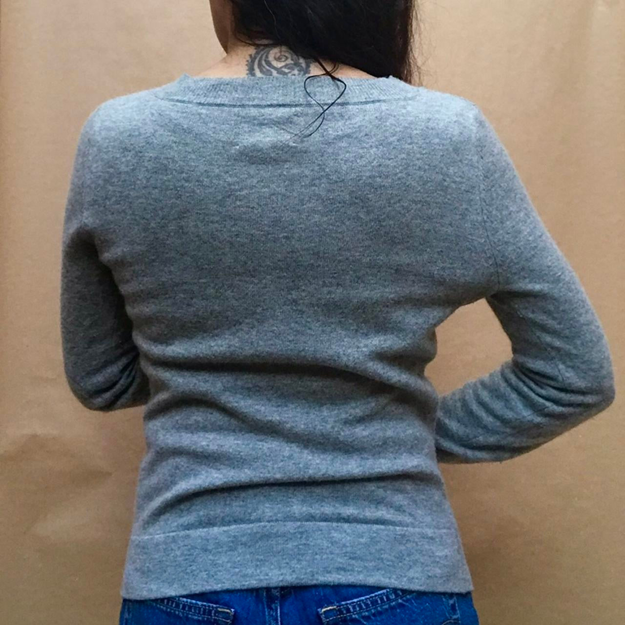 Preloved Designer Band Of Outsiders "BOY" Grey Knit Sweater