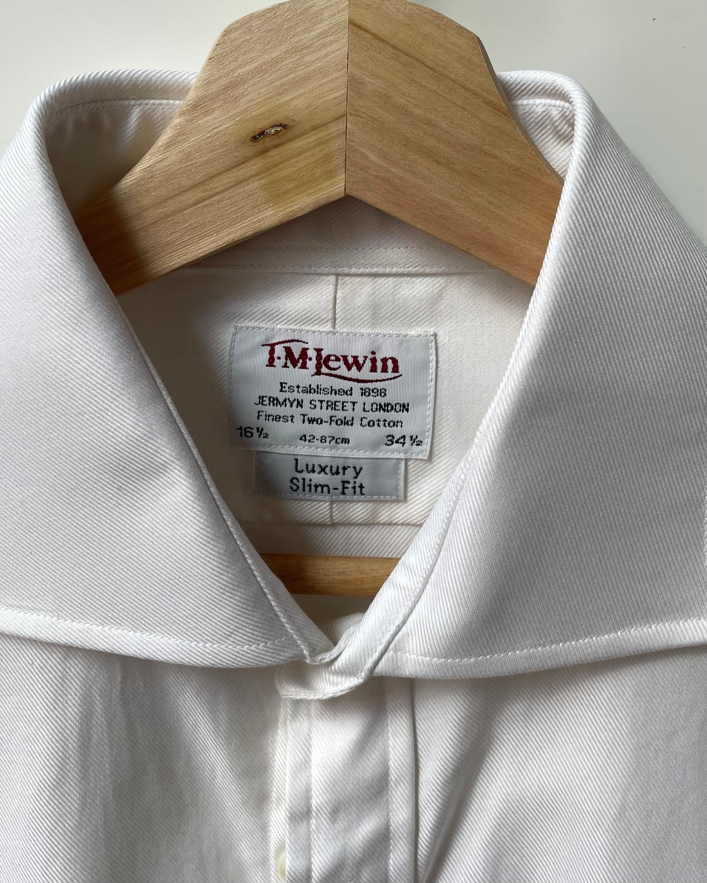 Vintage Cream Cufflink Textured Cotton Shirt