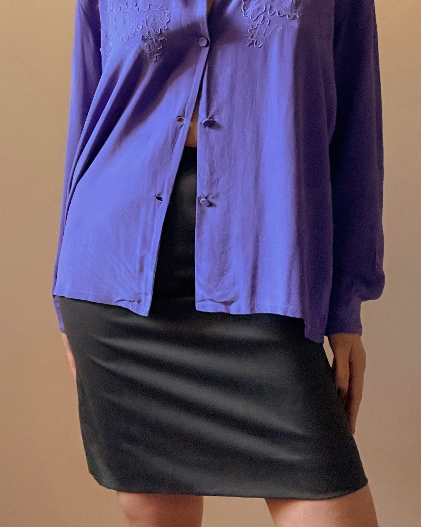 Upcycled Green Pencil Skirt