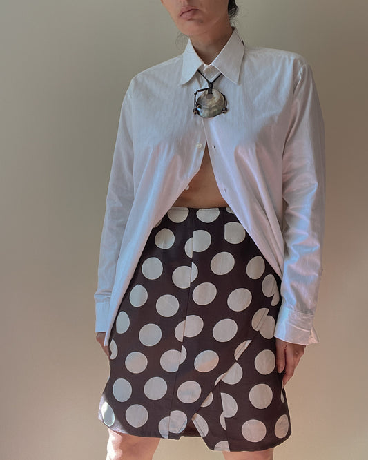 Vintage Silk Flamenco Polka Dot Skirt