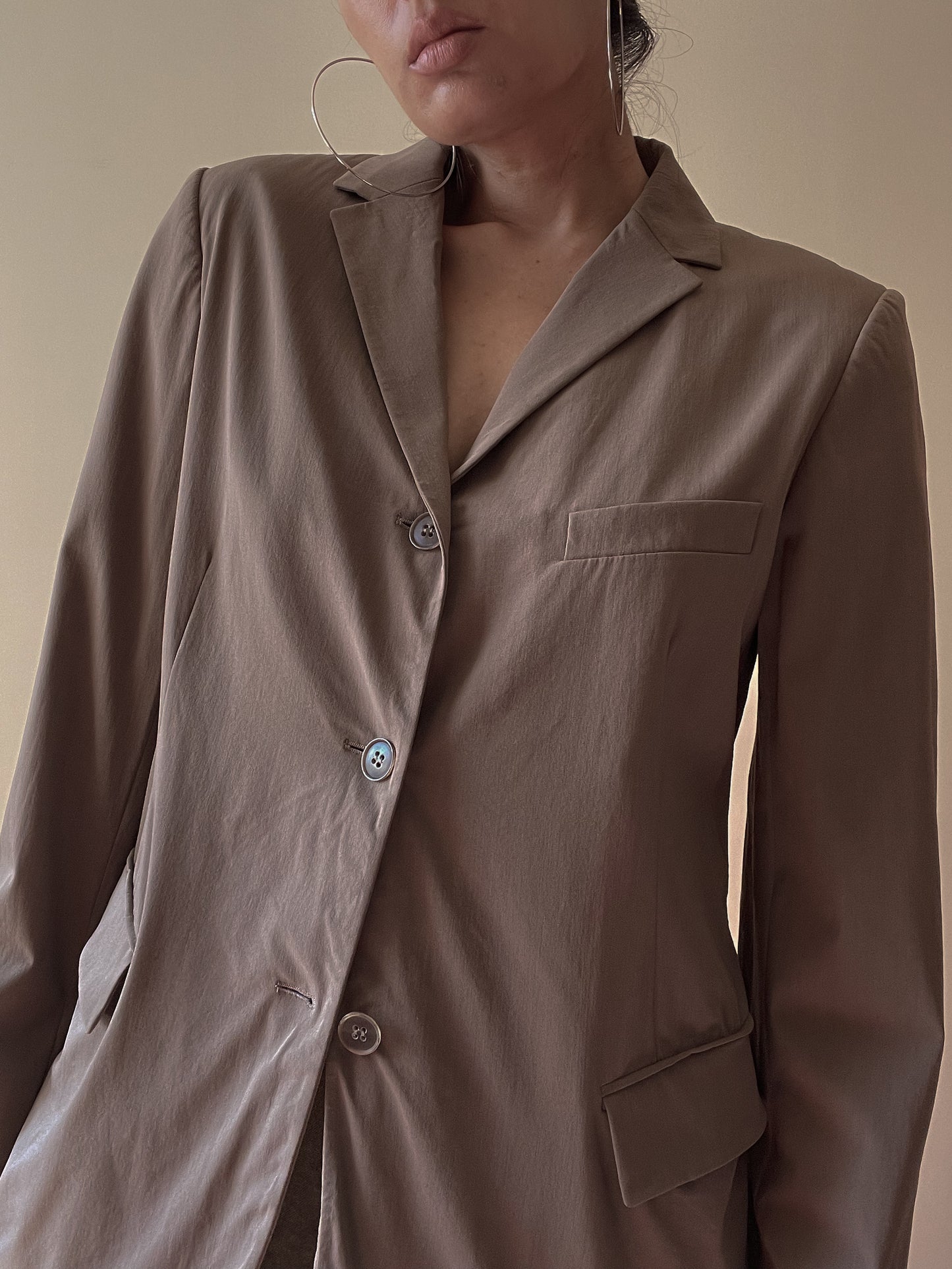 Vintage Designer Jil Sander Brown Blazer