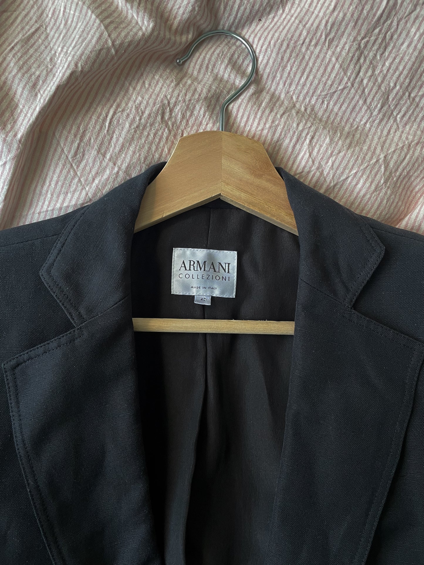 Vintage Designer Armani Corset Navy Blazer
