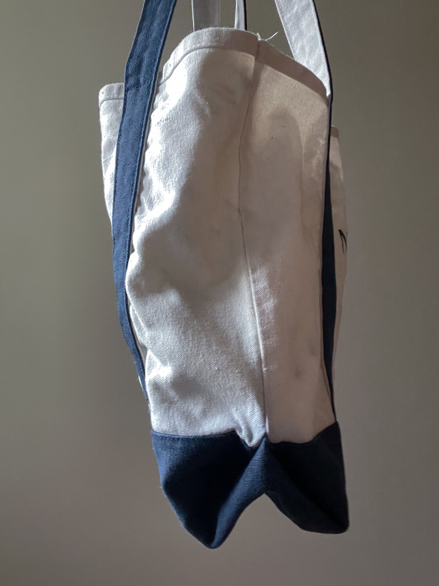 Vintage Blue New Yorker Canvas Cotton Tote Bag