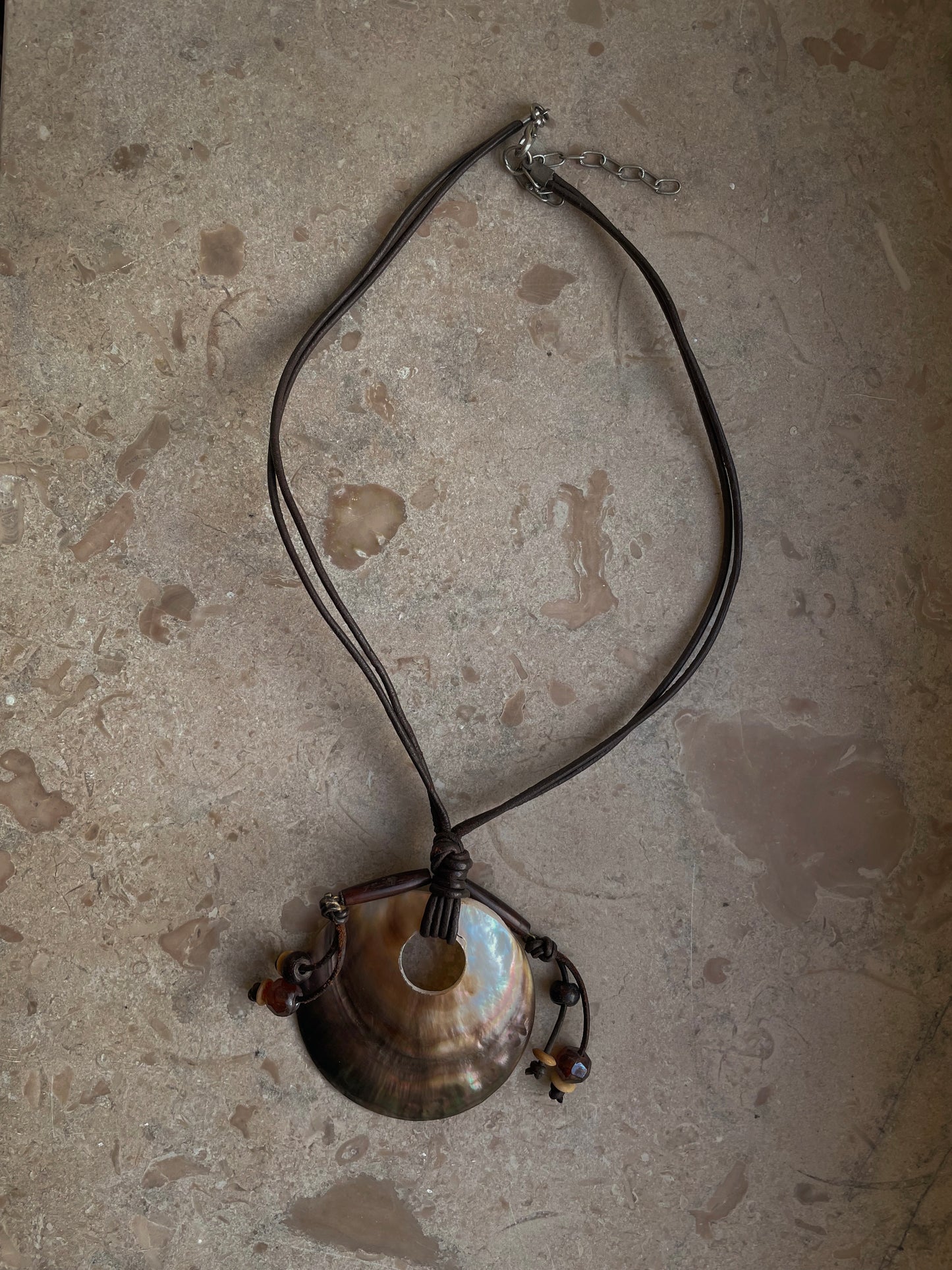 Vintage Chilean Statement Shell Necklace