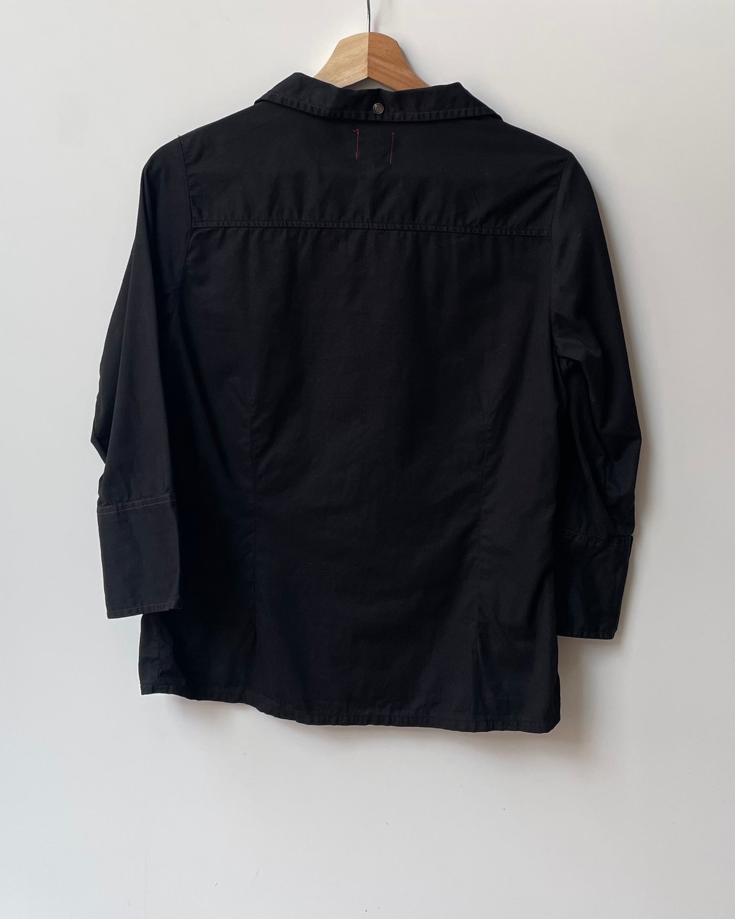 Vintage Acne Black Cotton Western Shirt