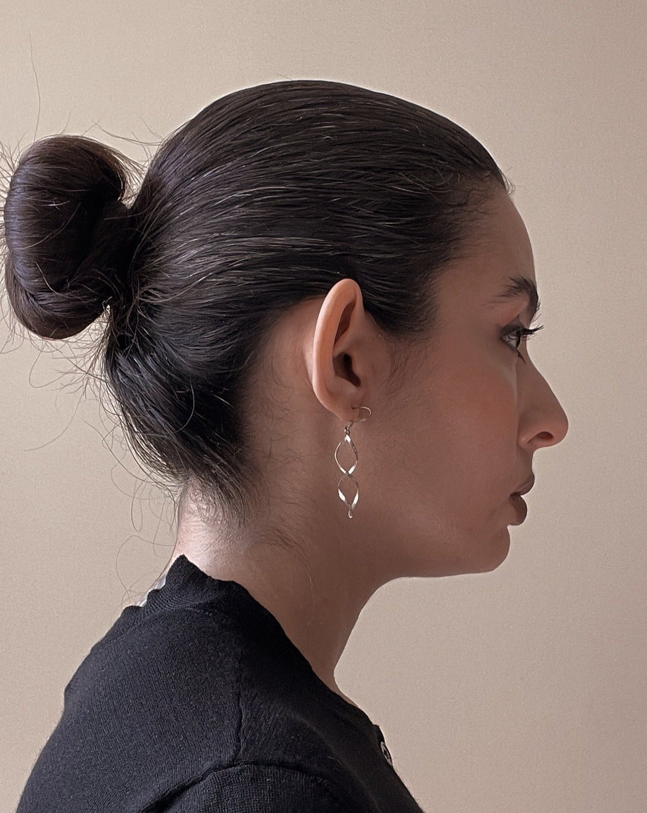Vintage Silver Swirl Earrings