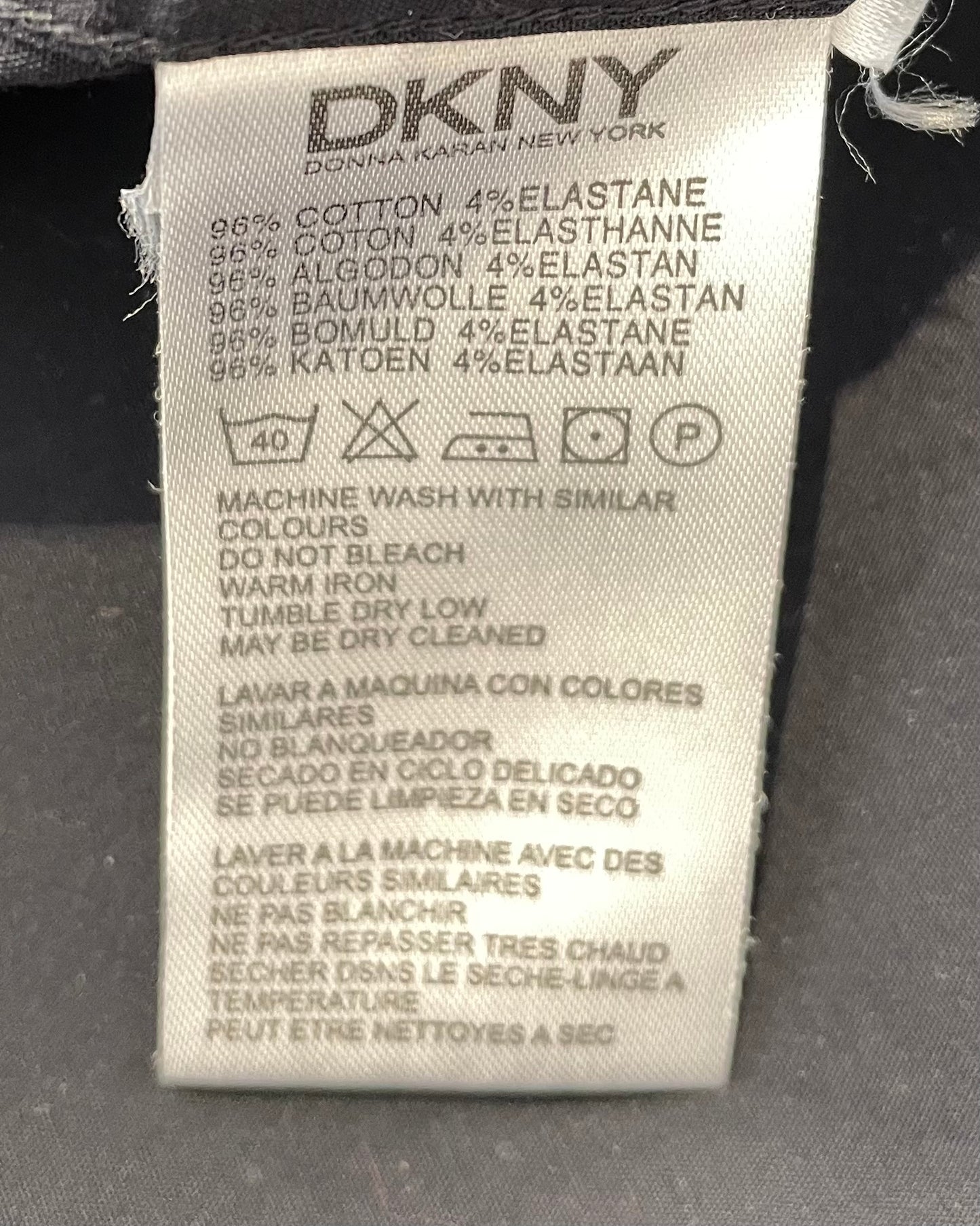 Vintage Designer DKNY Black Cotton Shirt