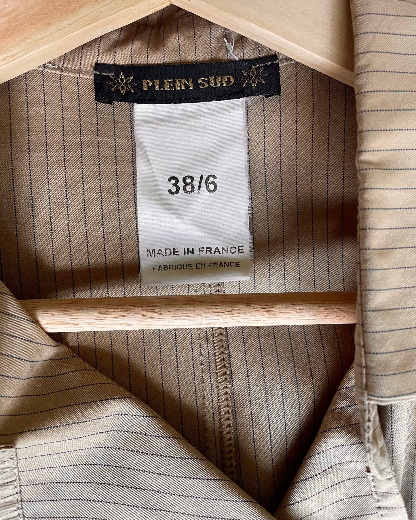 Vintage Designer Plein Brown Asymmetrical Cotton dress