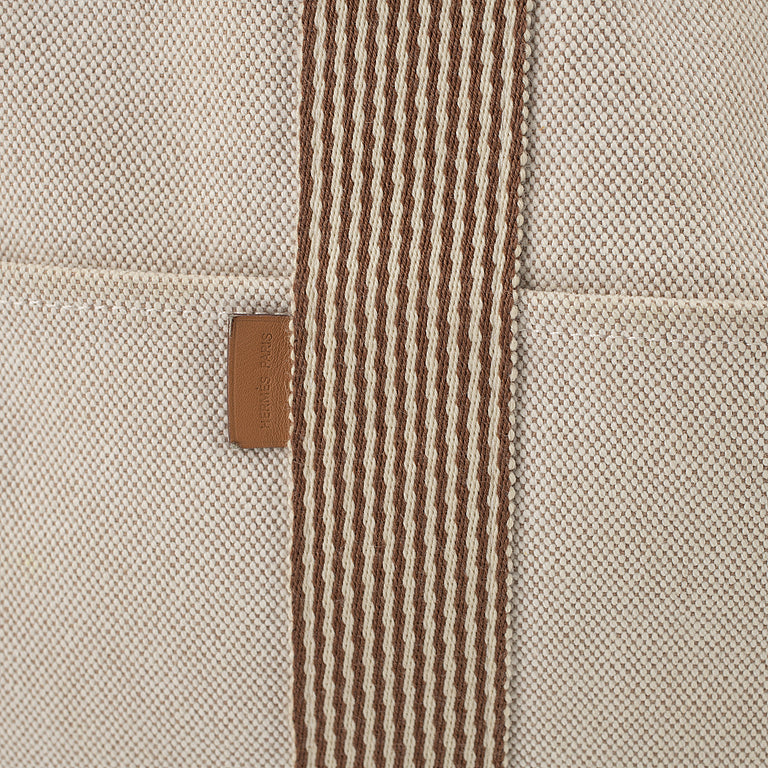 Vintage Designer Hermès Cotton Canvas Tote Bag