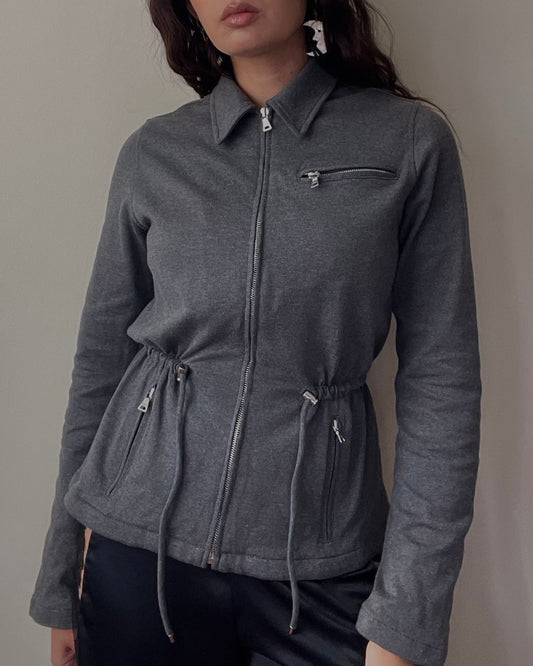 vintage prada cotton knit jacket