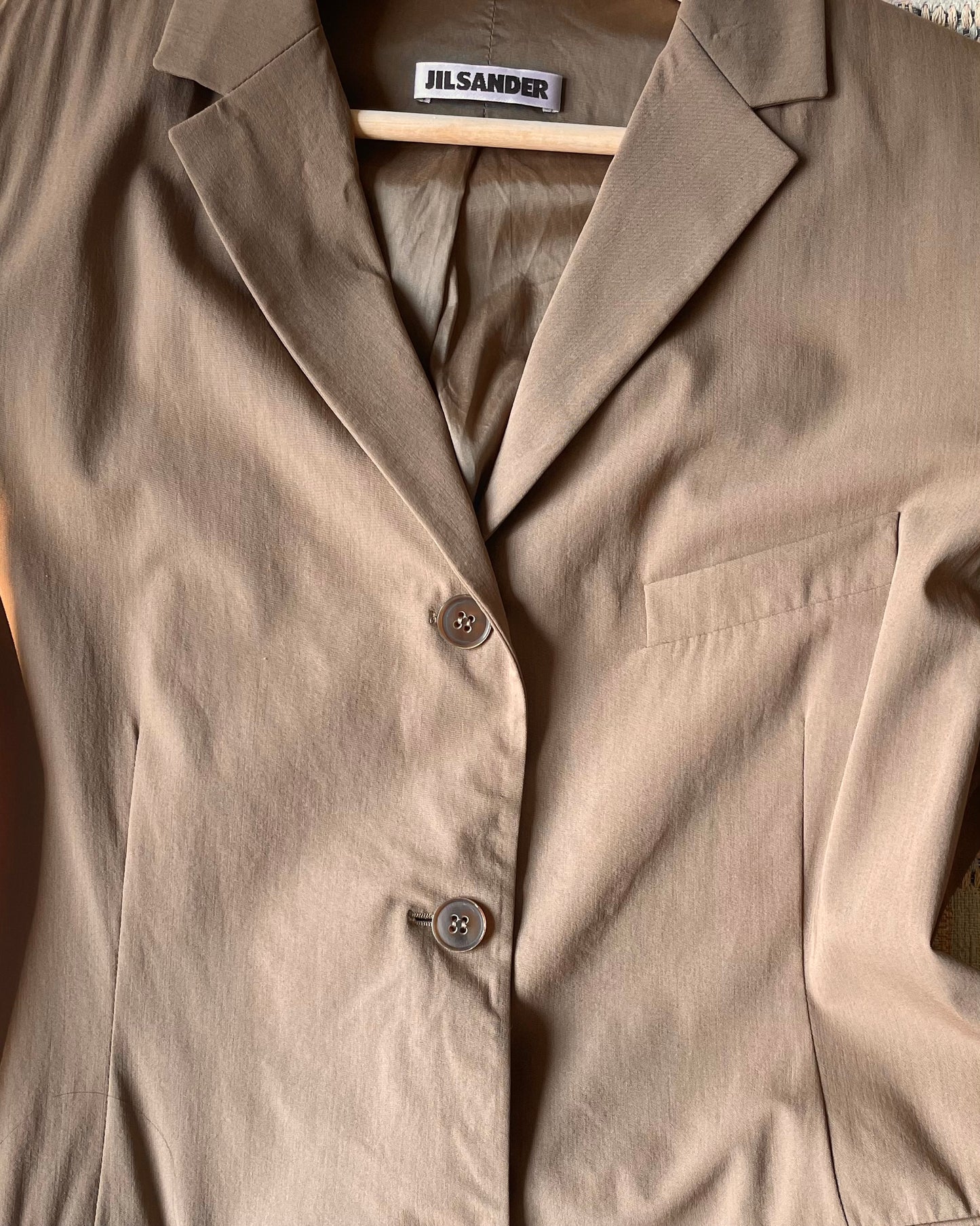Vintage Designer Jil Sander Brown Blazer
