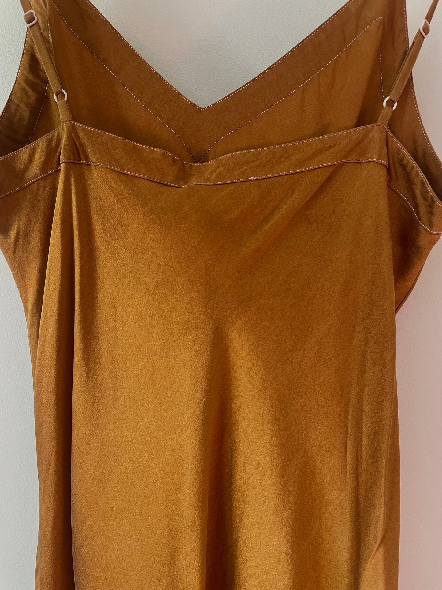 Preloved Hand Dyed Silk Slip Dress