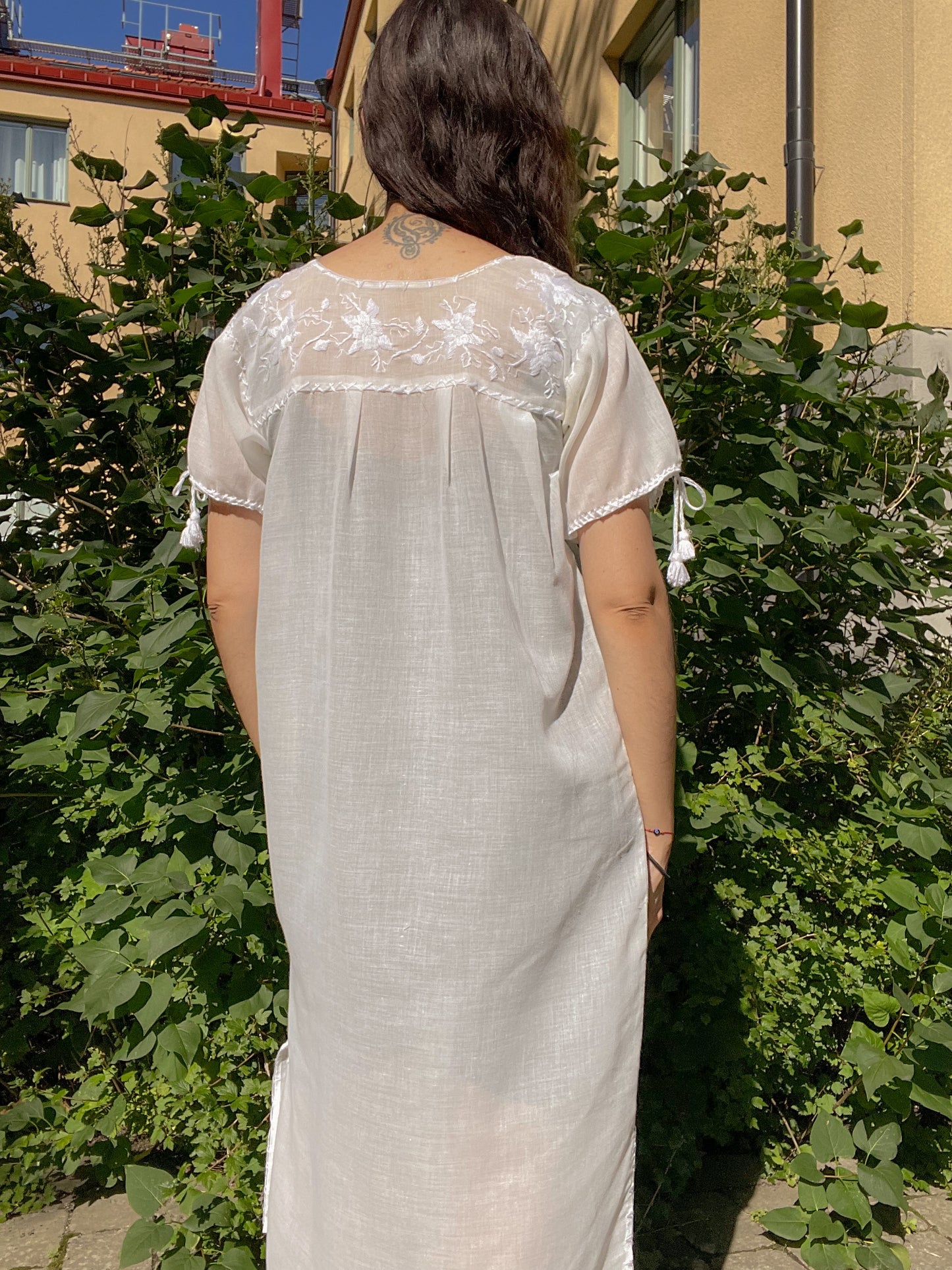 Vintage Floral Embroidered Nightgown