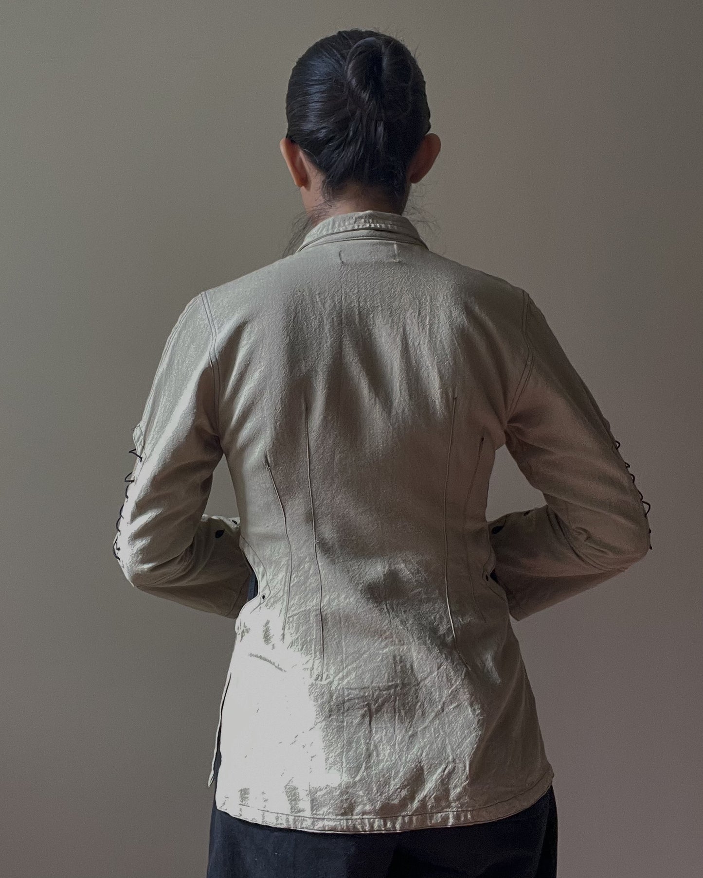 Vintage Finnish Brand Kiko Linen Blend Cutout Top