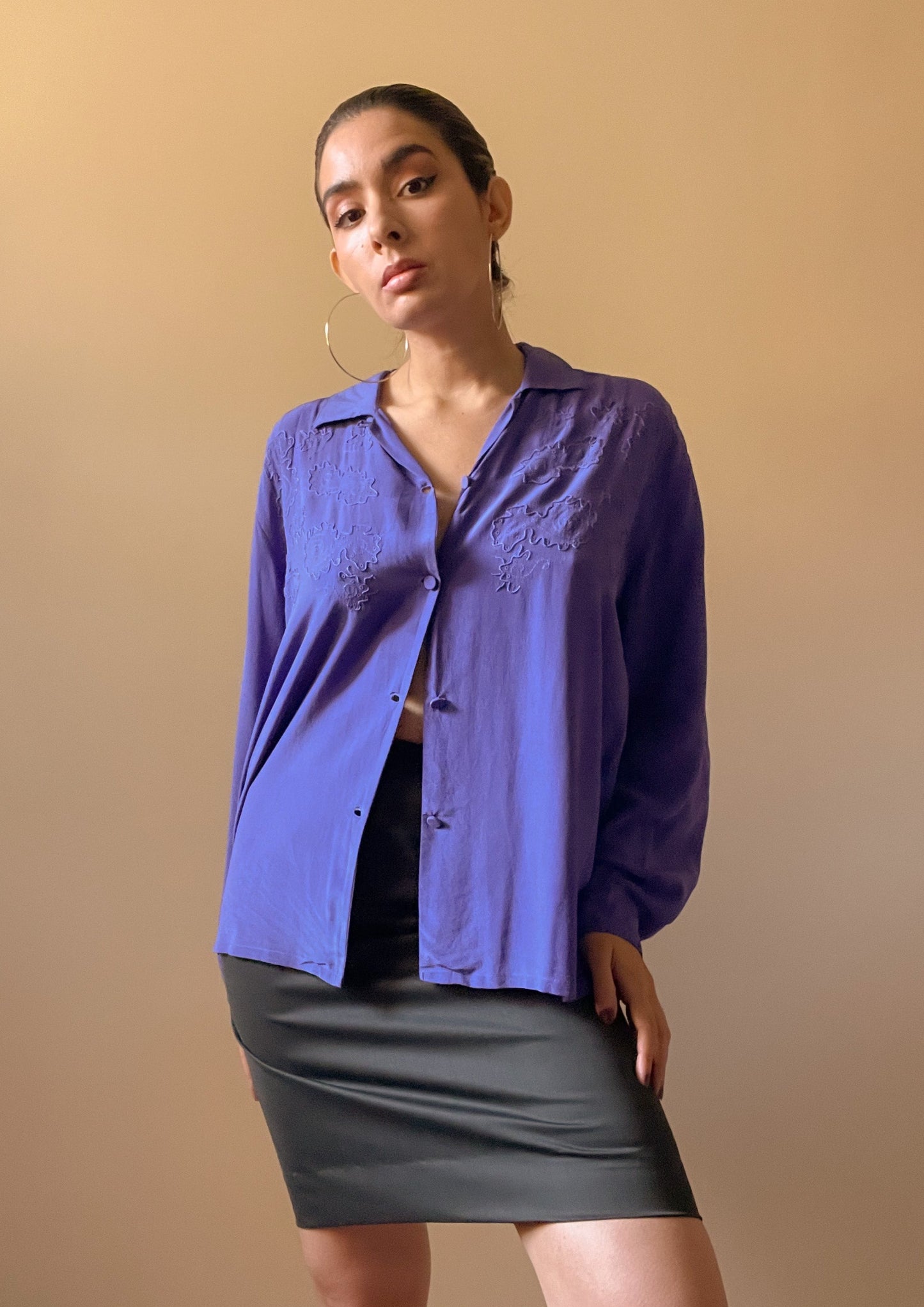 Upcycled Wool Pencil Skirt
