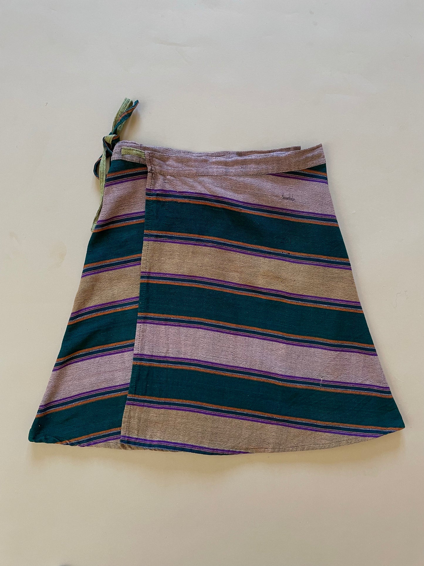 Vintage Handcrafted Cotton Stripe Skirt